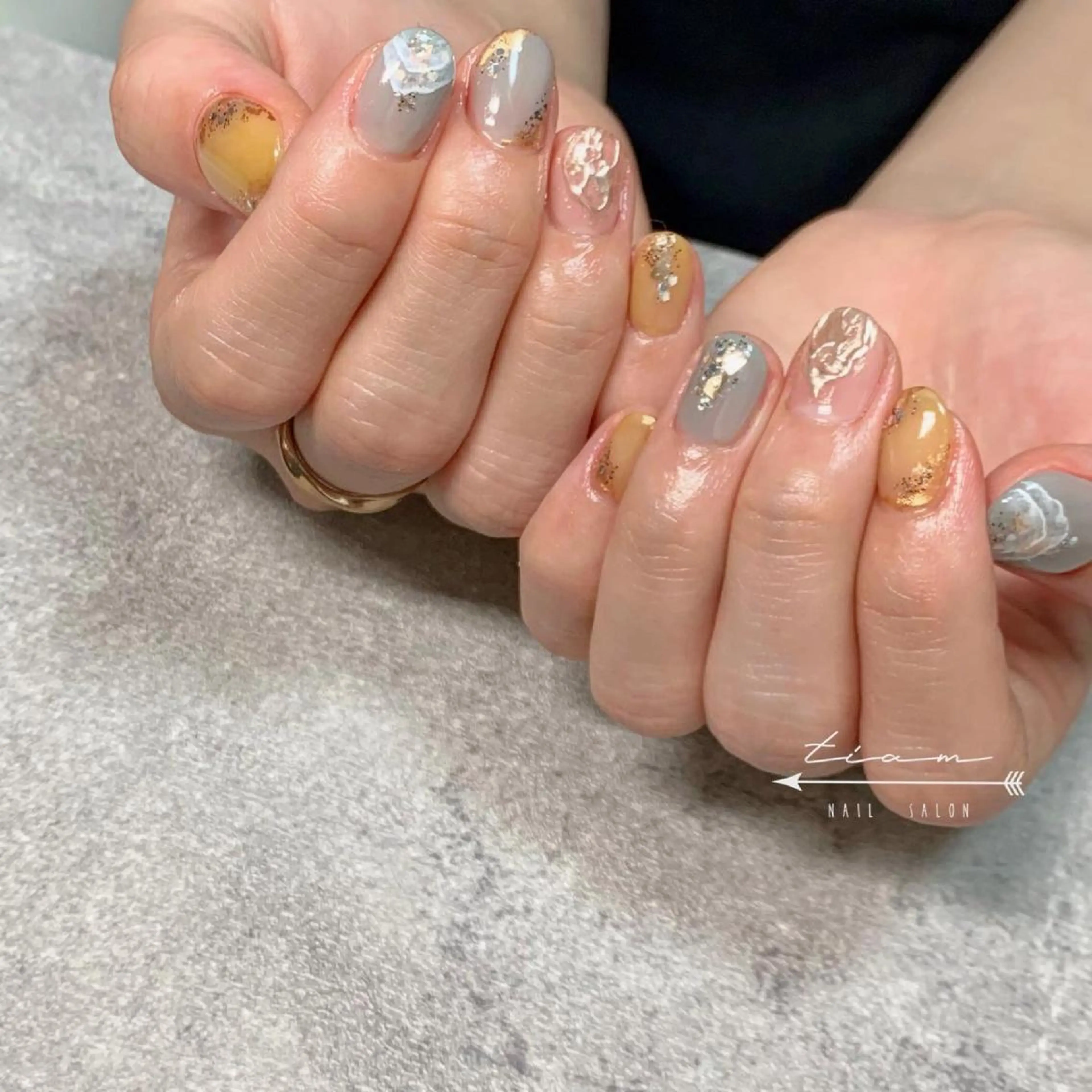 ネイル 𝑡𝑖𝑎𝑚𓂃 きむらゆきののネイルデザイン