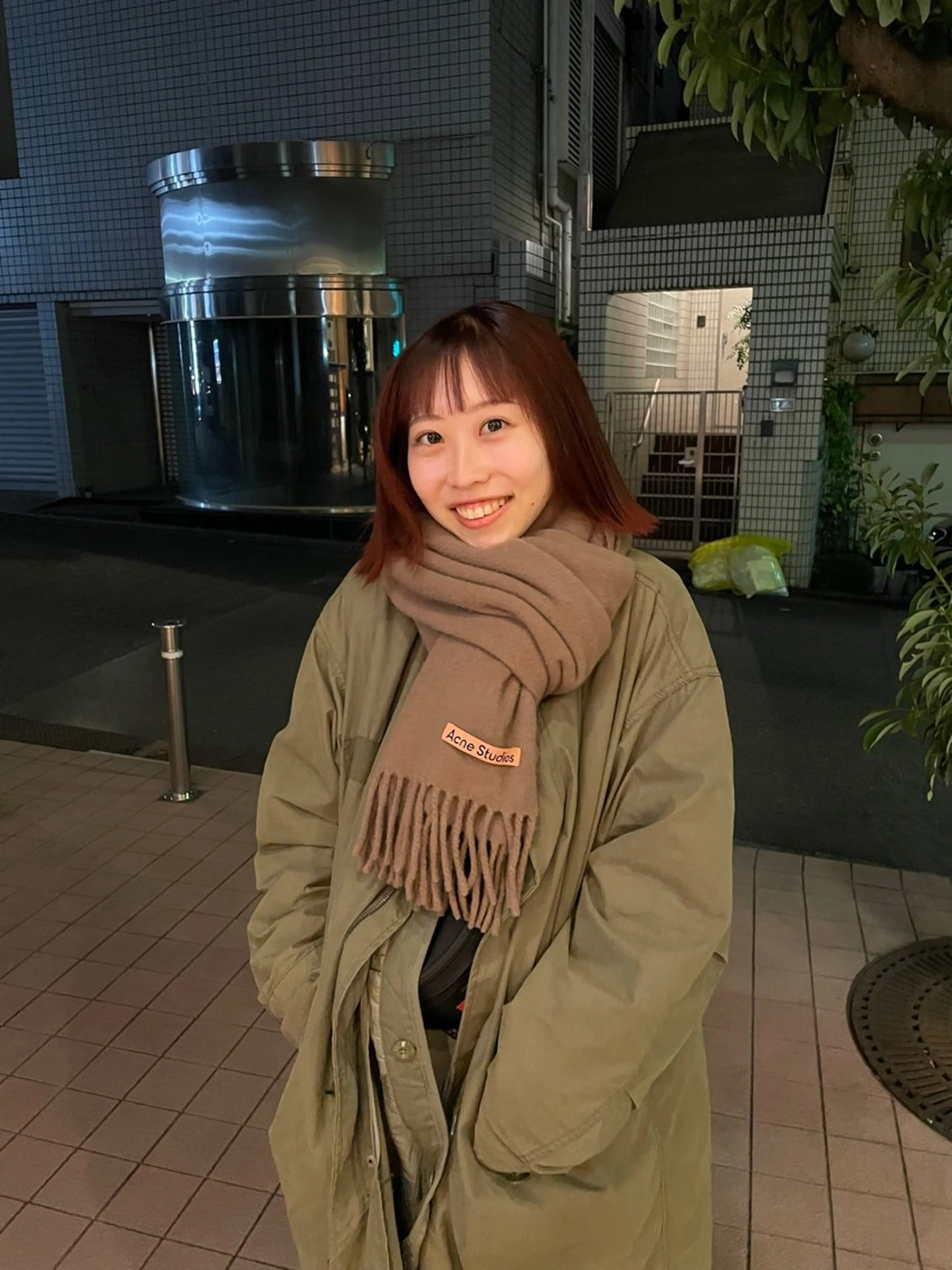 ミディアム カラー オレンジ Qin shaire salon 原宿所属・🌿パーマ/ボブ/ レイヤー/Mikiのヘアスタイル