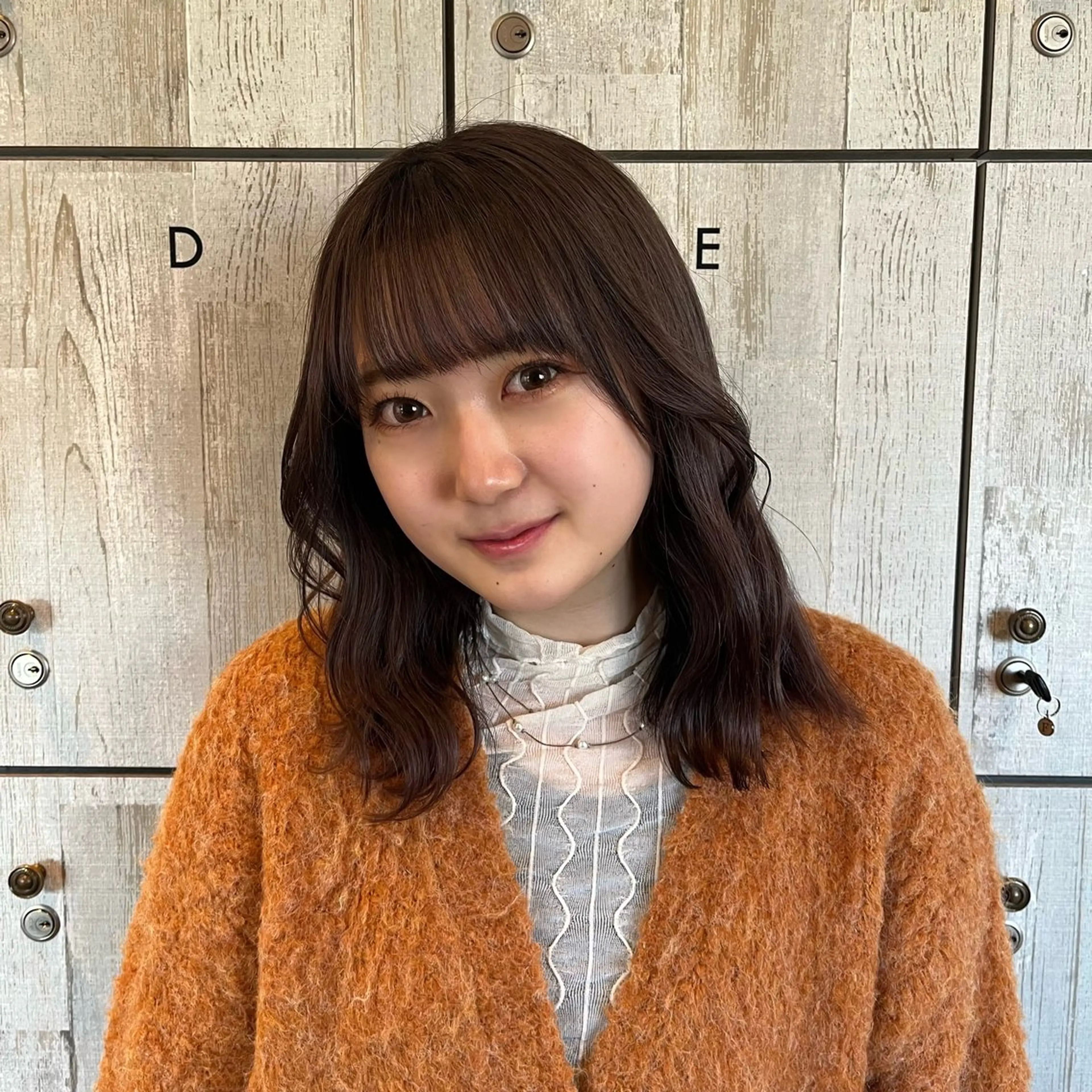 ミディアム カラー カット ヘアカラー トリートメント ♡ナナコ♡ レイヤー/艶髪のヘアスタイル