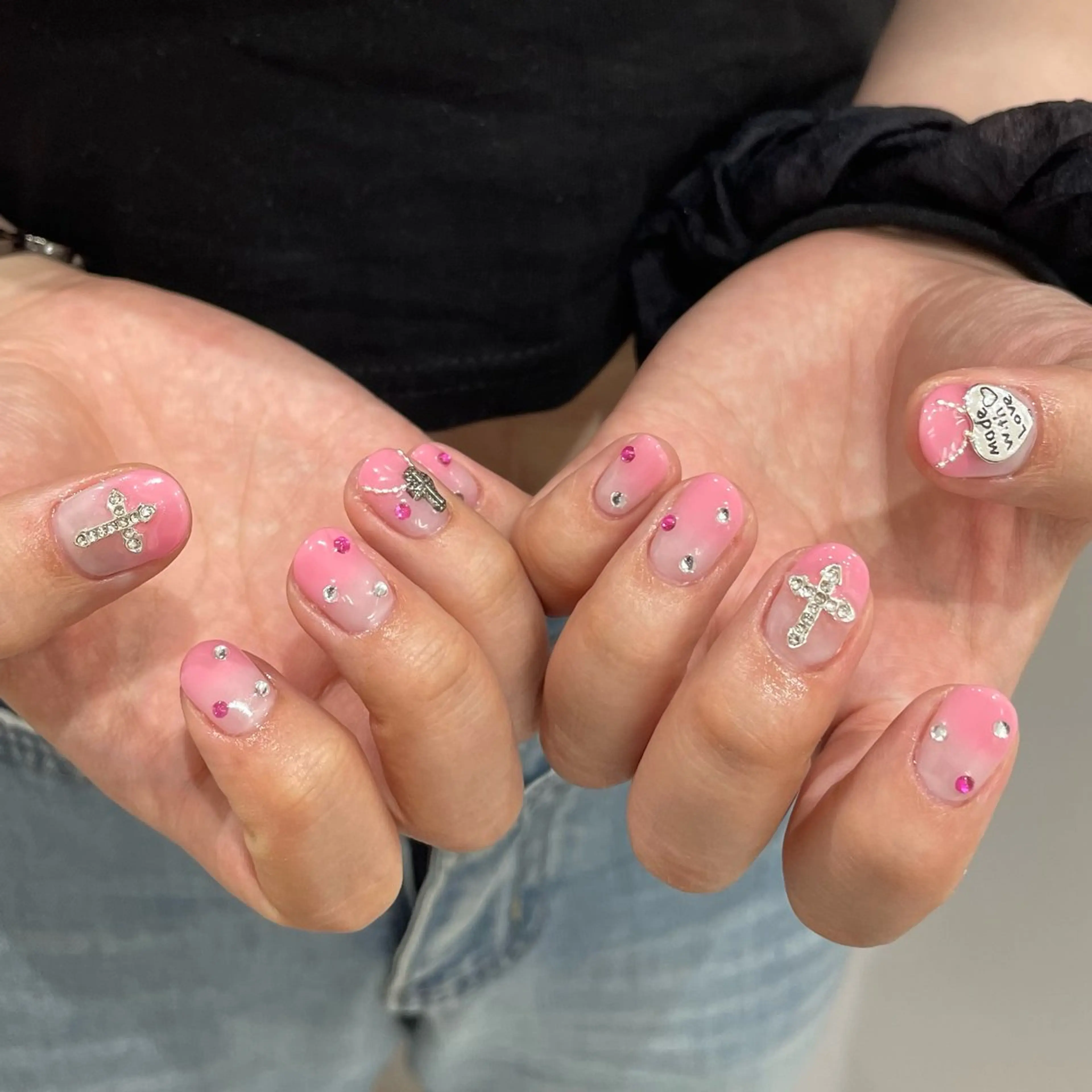 ネイル ハンドネイル うの 韓国ﾈｲﾙ໒꒱⋆⭒˚のネイルデザイン