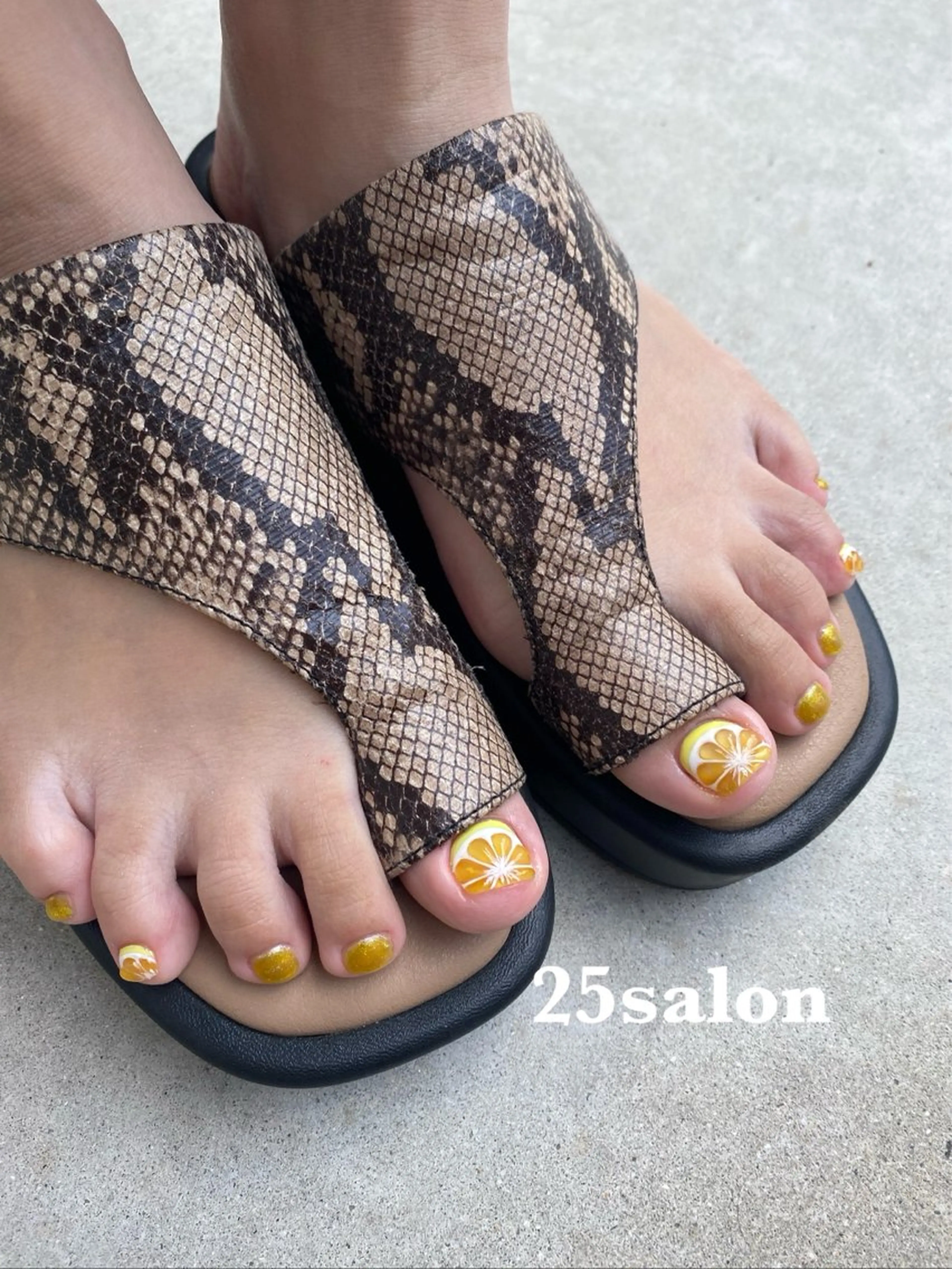 フットデザインネイルの写真