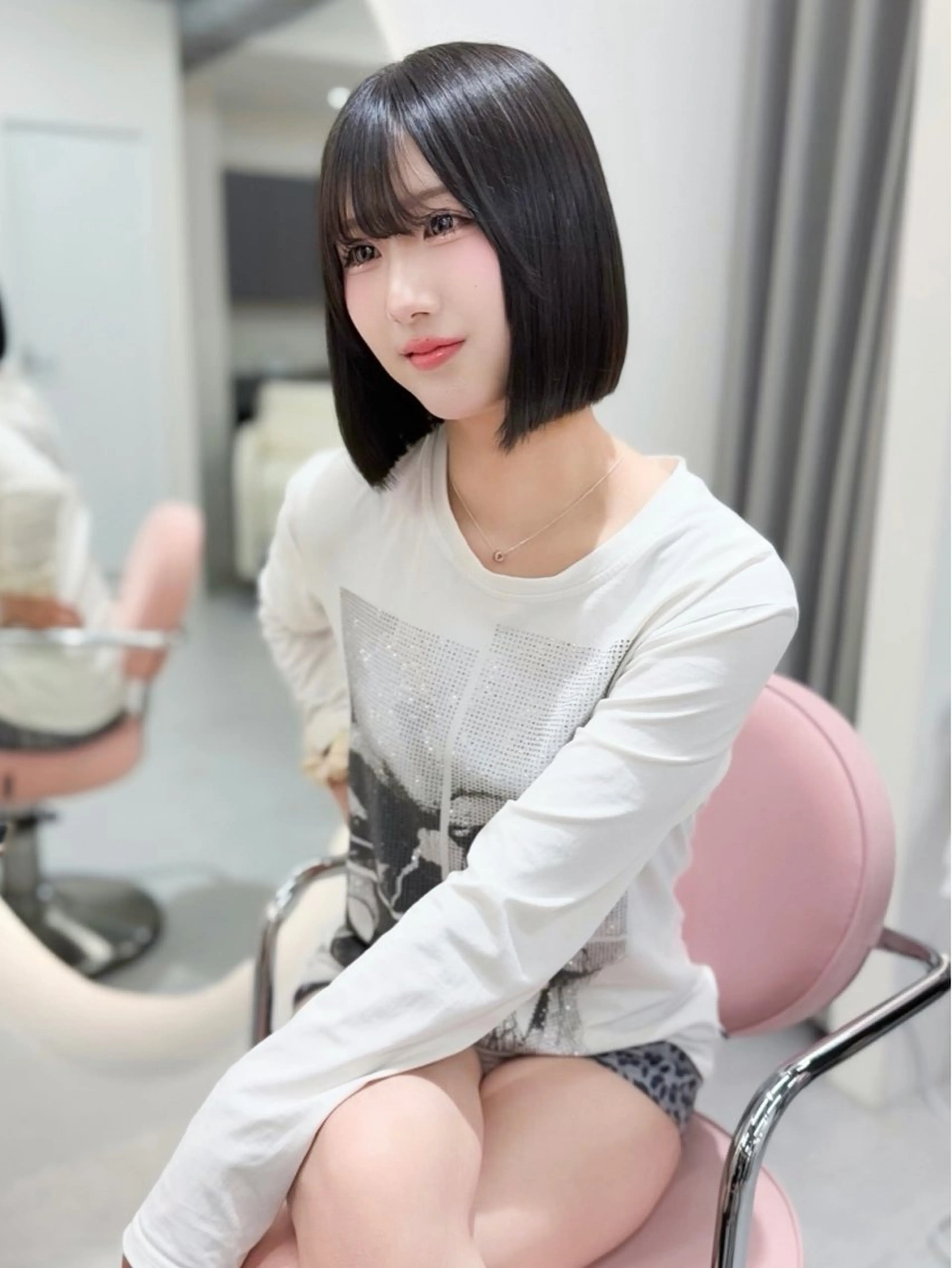 ショート カラー ヘアアレンジ カット 縮毛矯正 トリートメント 縮毛矯正🤍 盛れるボブ/ひかりのヘアスタイル