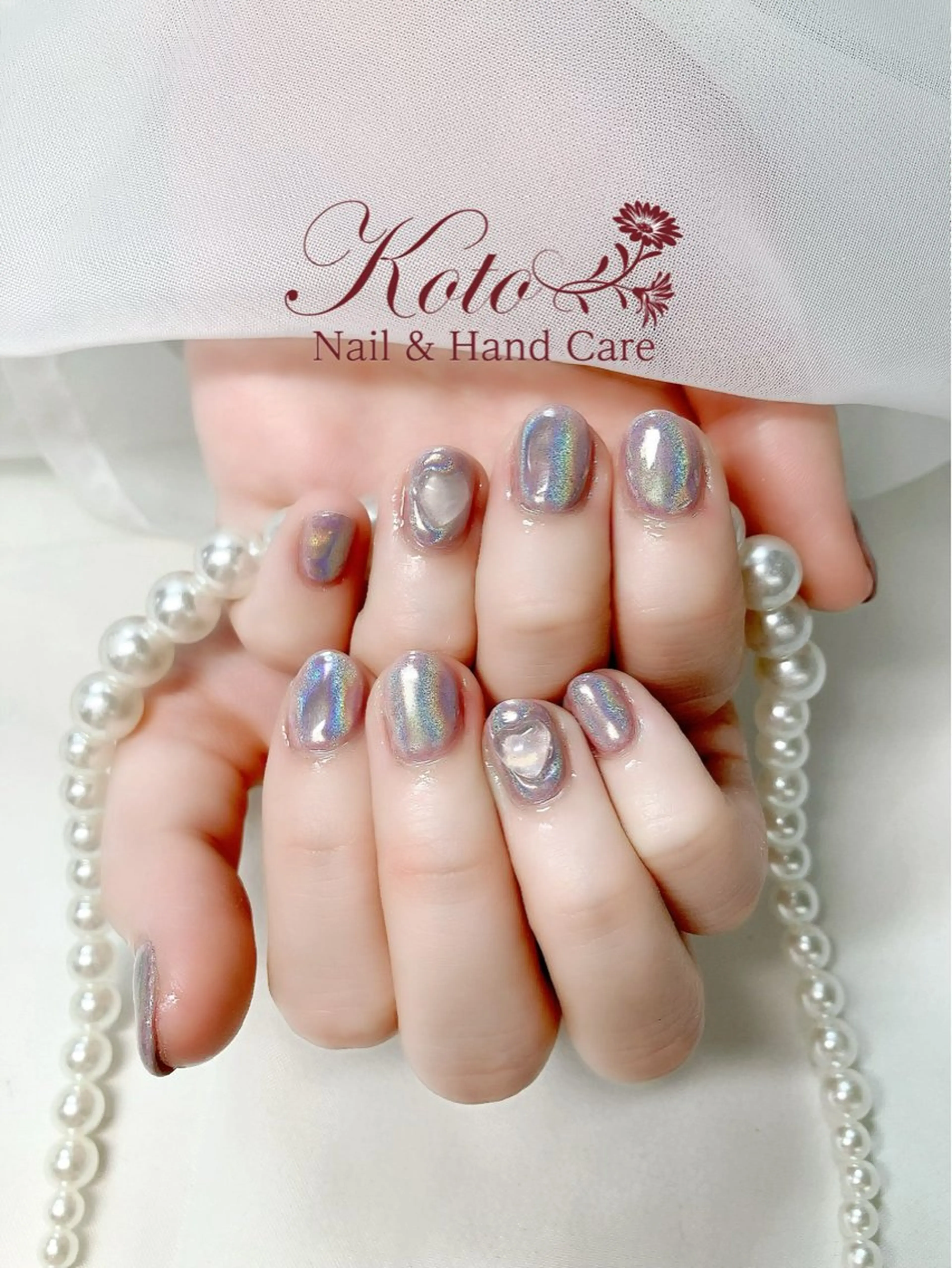ネイル 長さ出し ジェルネイル 持ち込み ニュアンスネイル 赤色 ハンドネイル Nail Salon KOTOのネイルデザイン