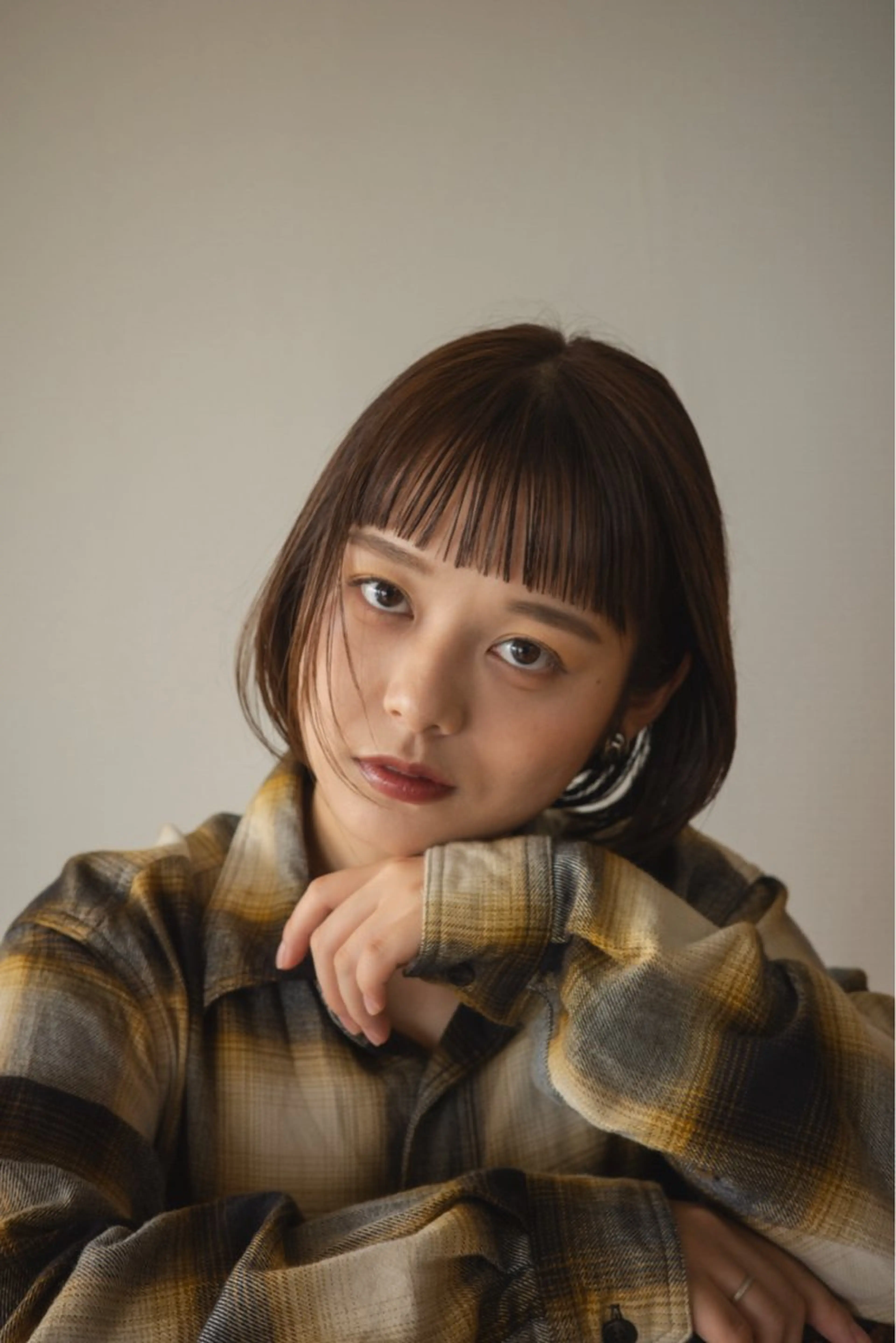 ショート 切りっぱなしボブ ボブ カット plus HAIR いずみのヘアスタイル