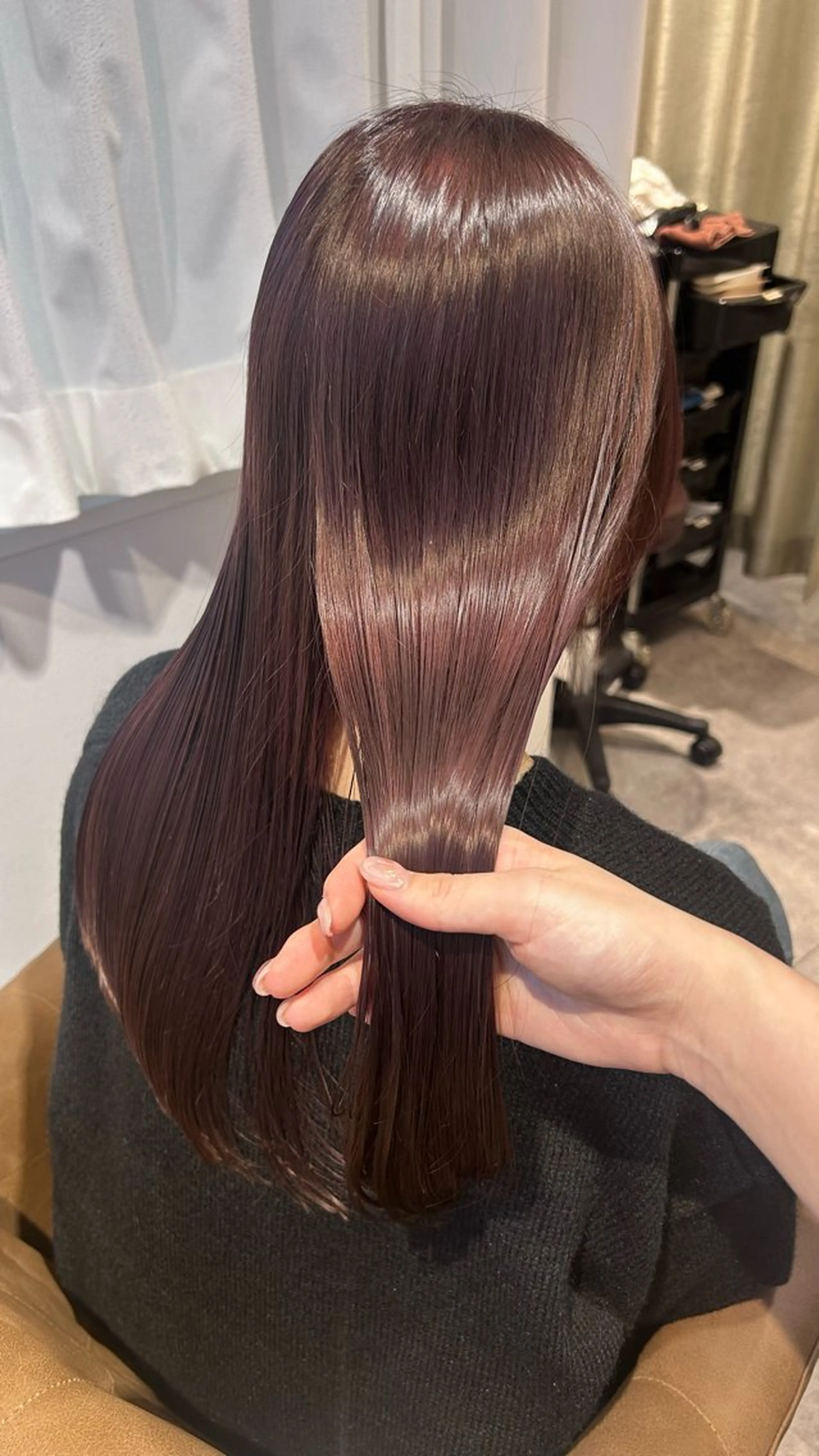 カラー ラベンダーカラー ラベンダーピンク ピンクカラー ANs. YUIのヘアスタイル