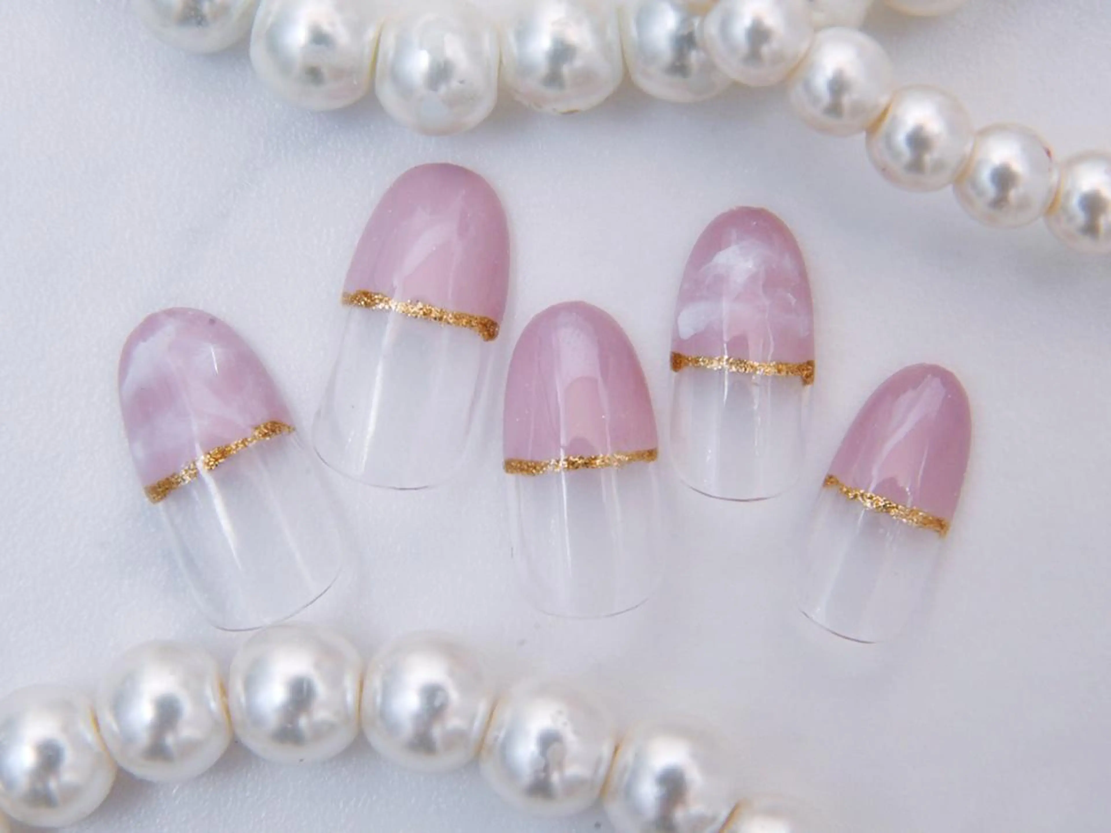 ネイル 桜ネイル クリアネイル フットネイル ジェルネイル キラキラネイル Tiary Nail Yのネイルデザイン