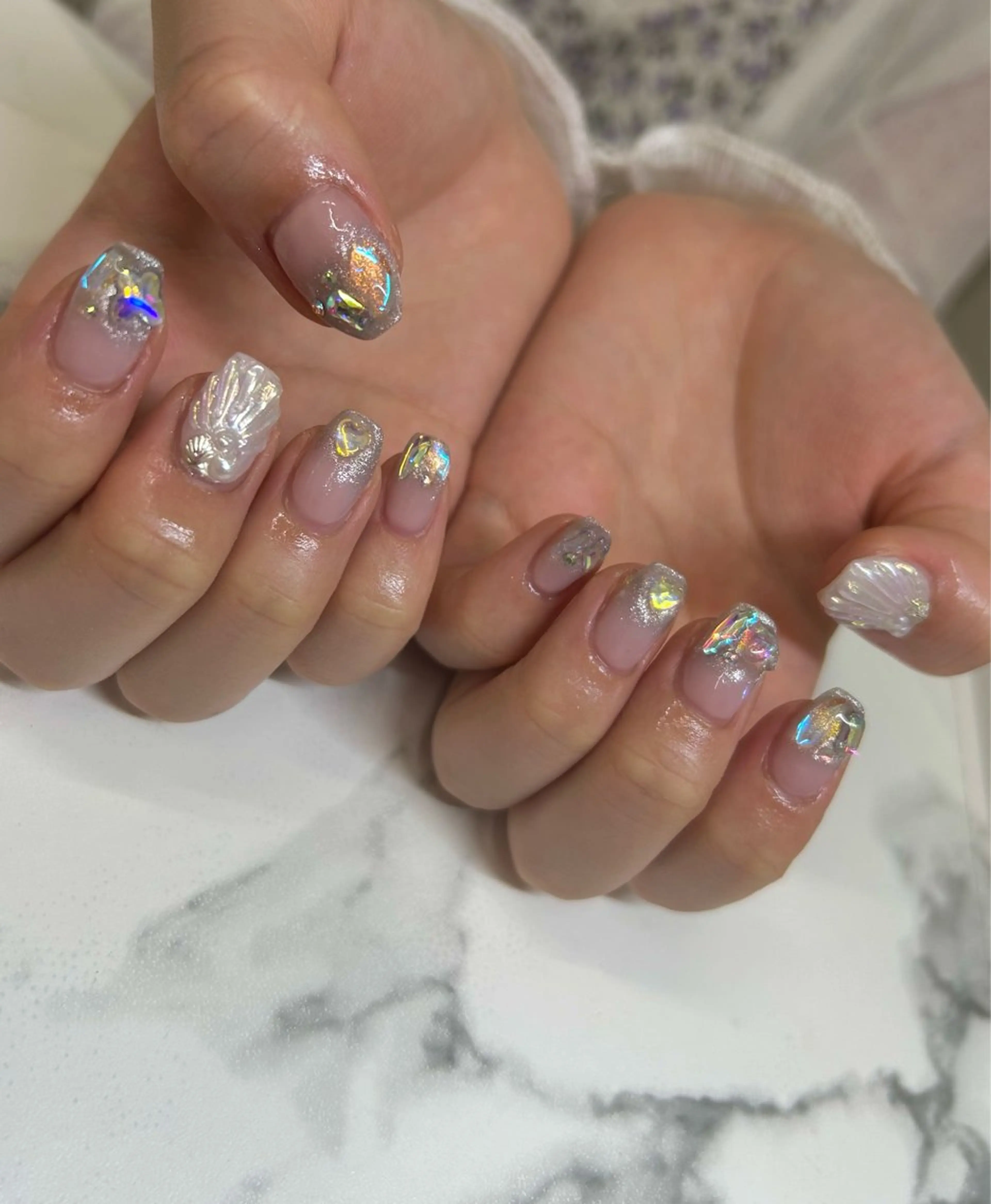 ネイル キラキラネイル onnail mikoのネイルデザイン
