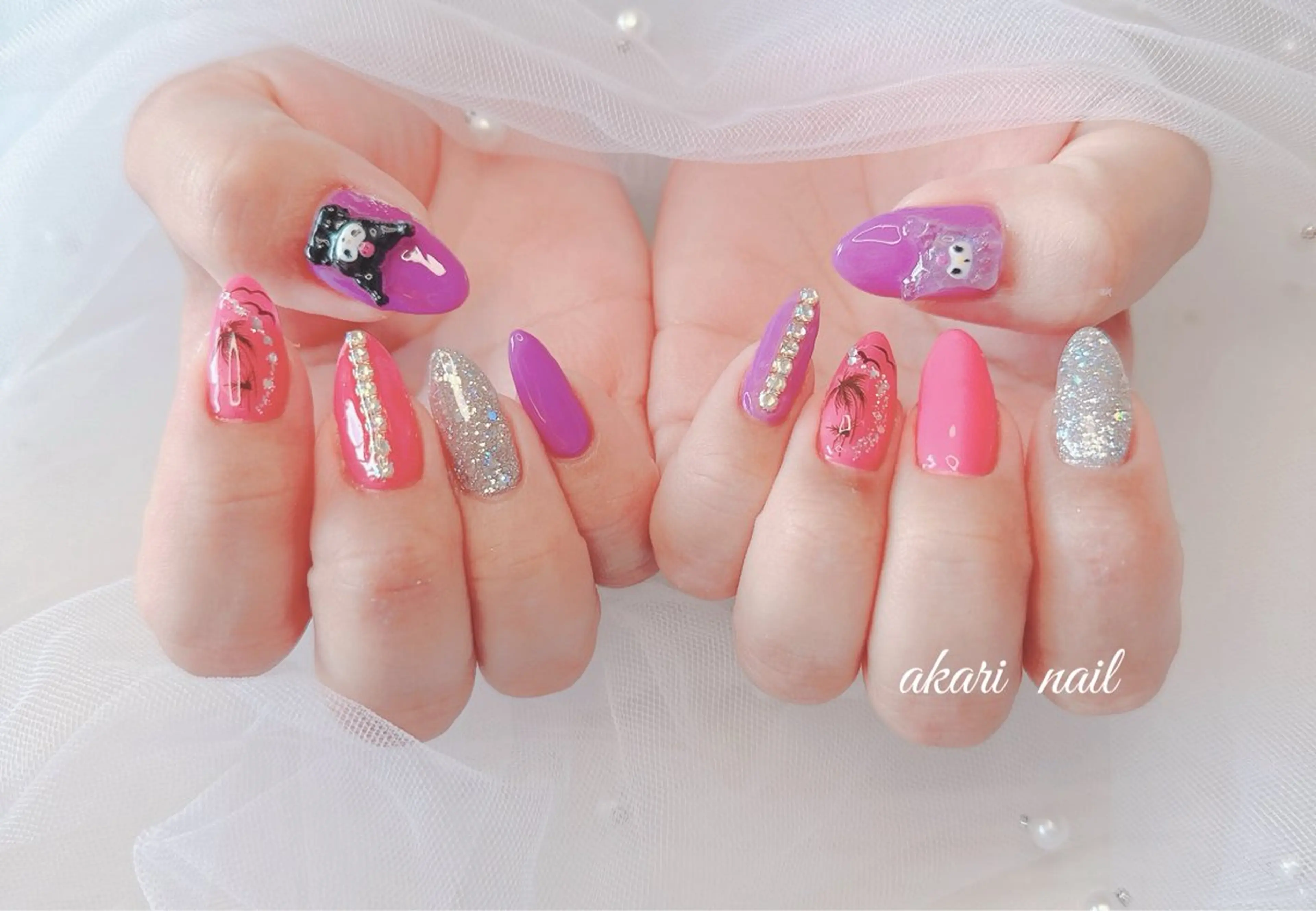 ネイル ハンドネイル フットネイル AKARI nail💅のネイルデザイン