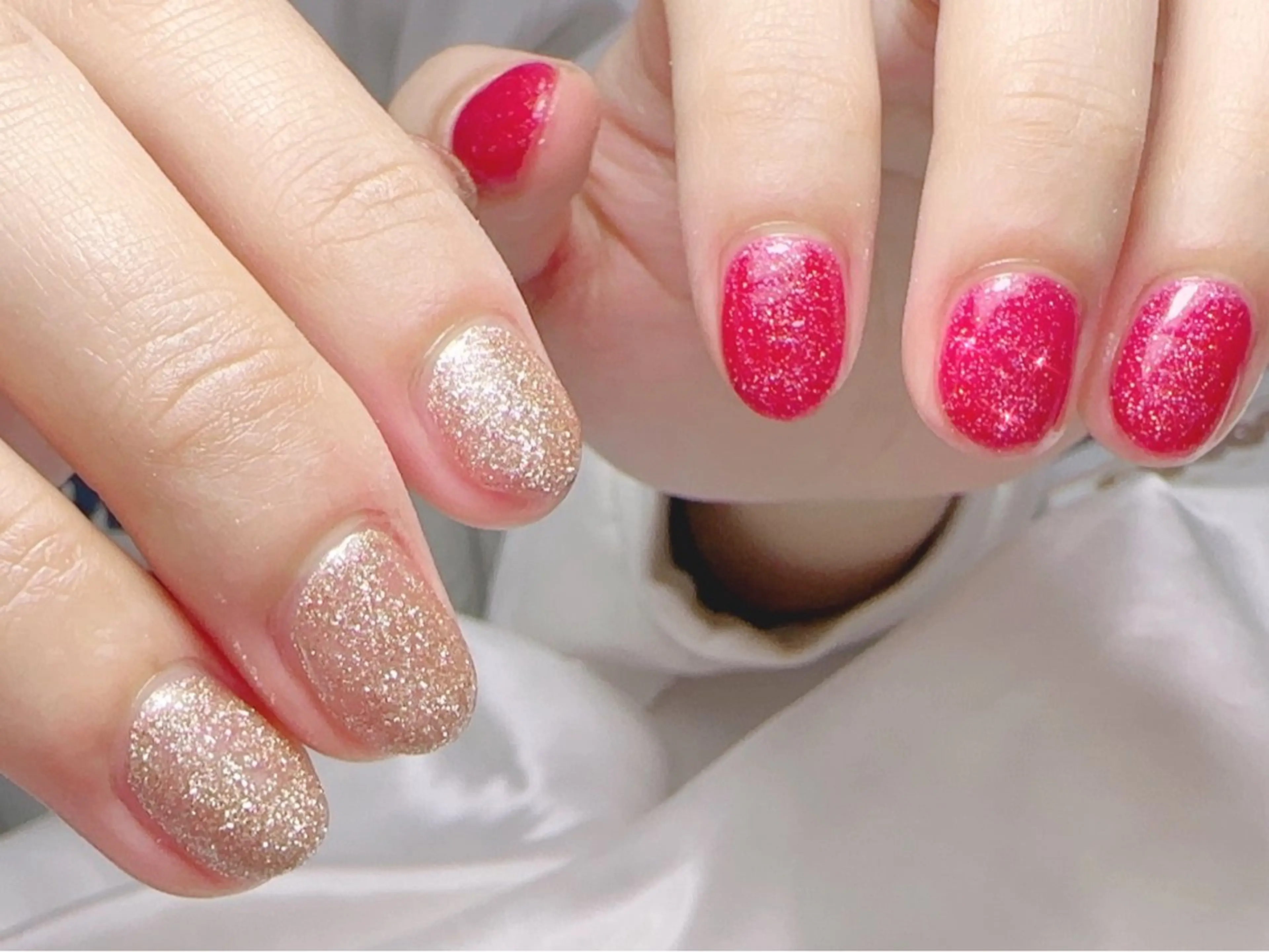 ネイル ハンドネイル Cherie PINKのネイルデザイン