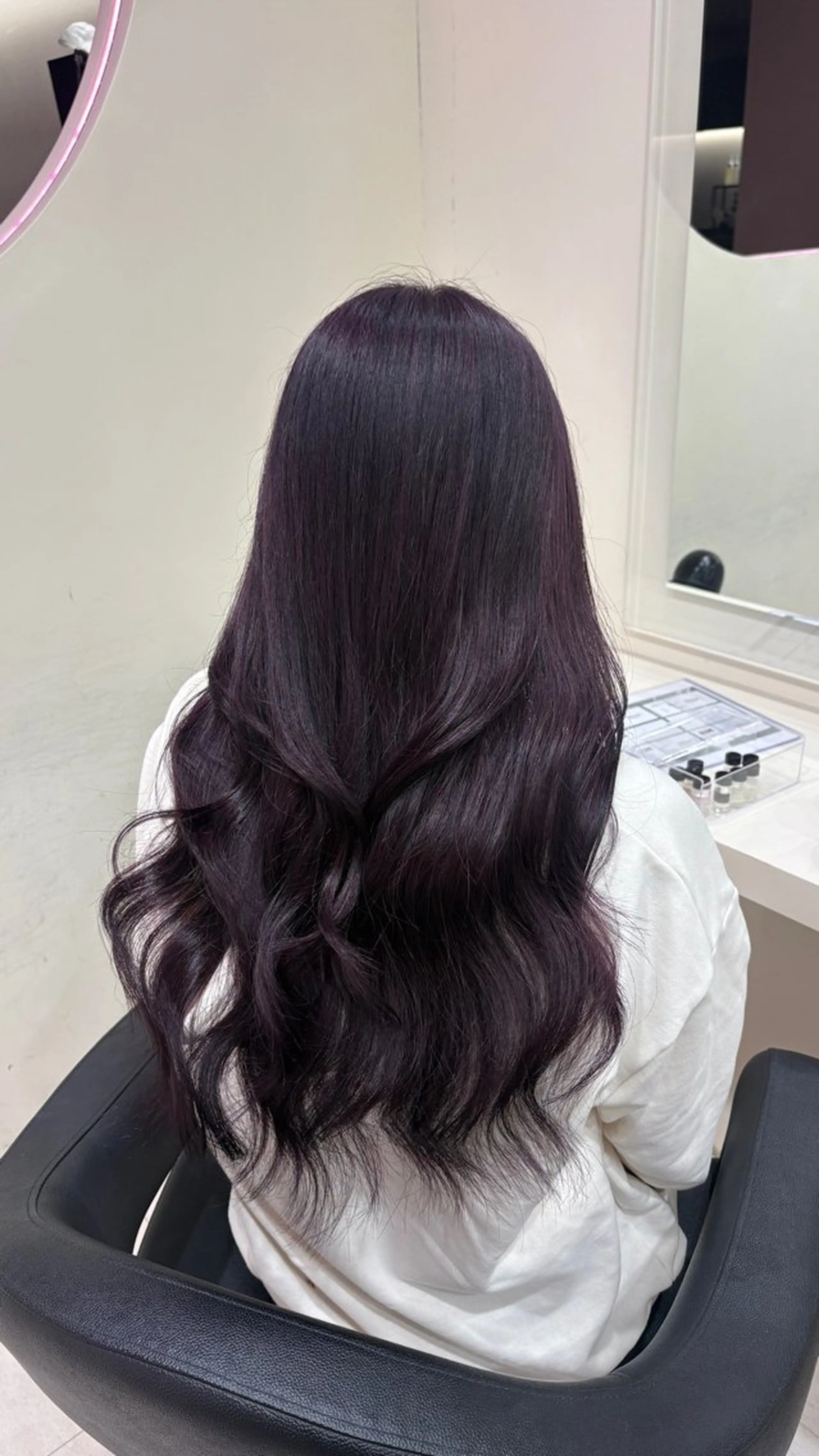 ロング ロング ヘアカラー トリートメント ヘアセット 💗暖色カラー💗 ツヤ髪💗Mayaのヘアスタイル