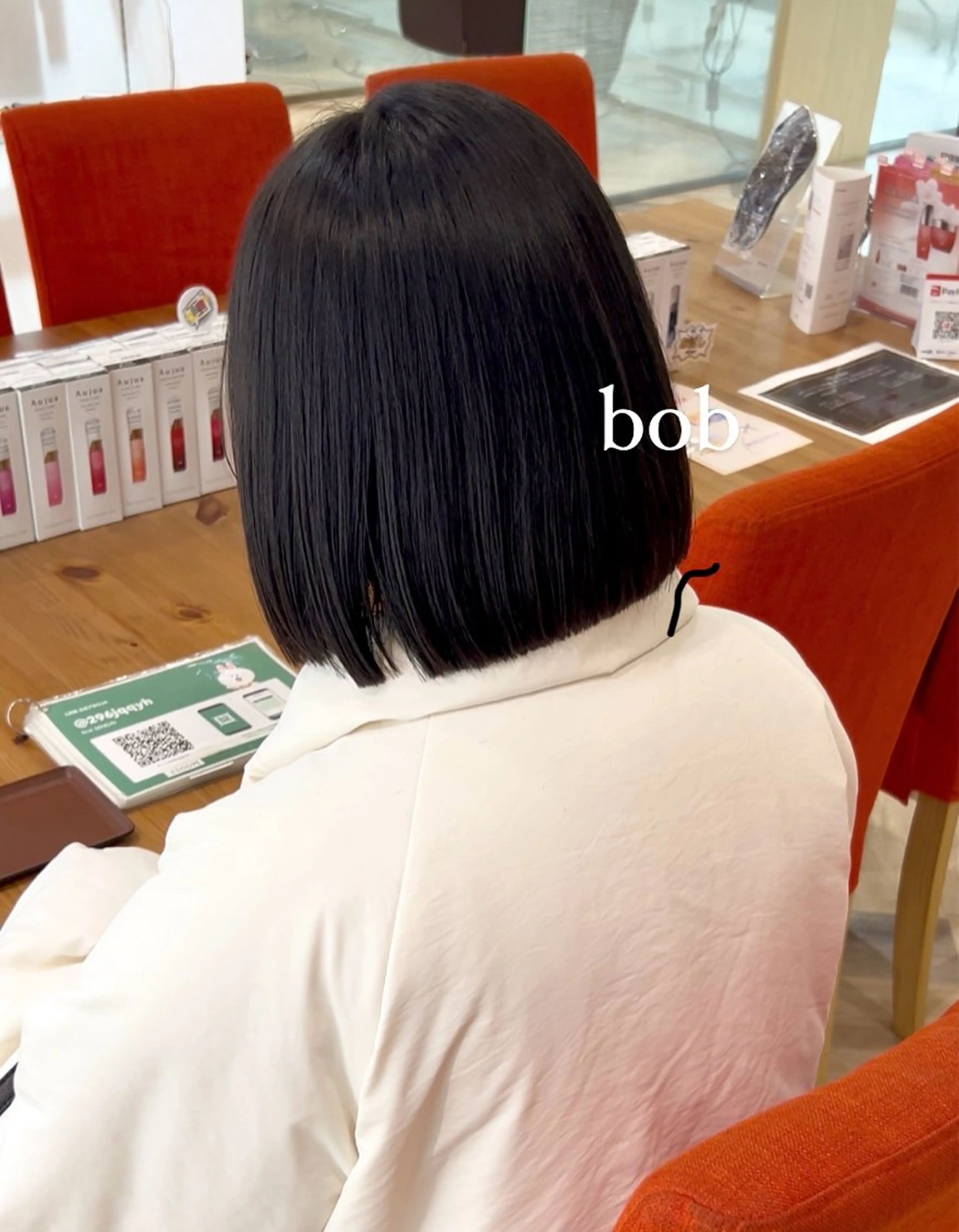 ショート ボブ 加納千華 /ボブ/ぱつっとボブのヘアスタイル