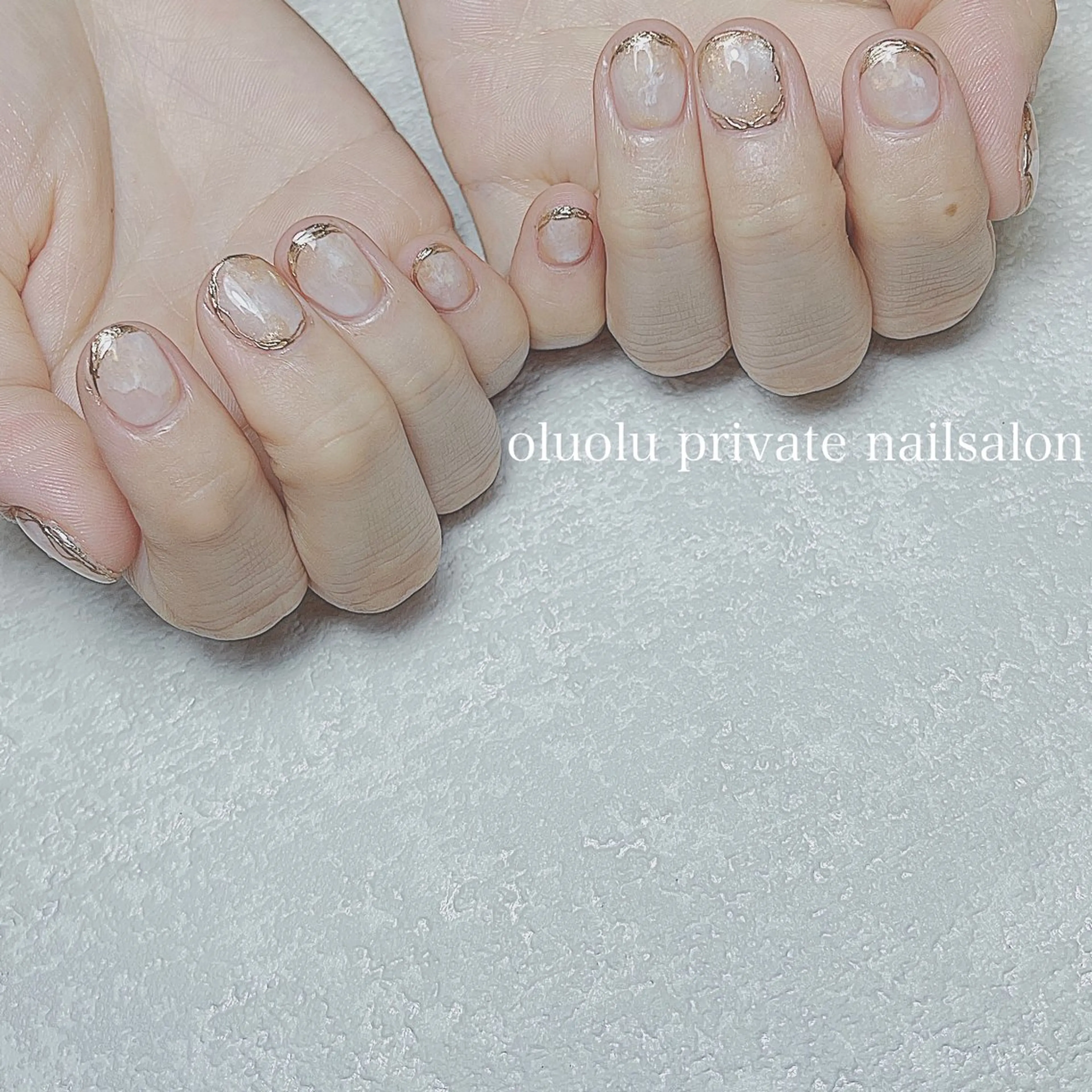 ネイル アートネイル フットネイル 大理石ネイル(マーブル) ミラーネイル ニュアンスネイル ハンドネイル 大村 紬華のネイルデザイン