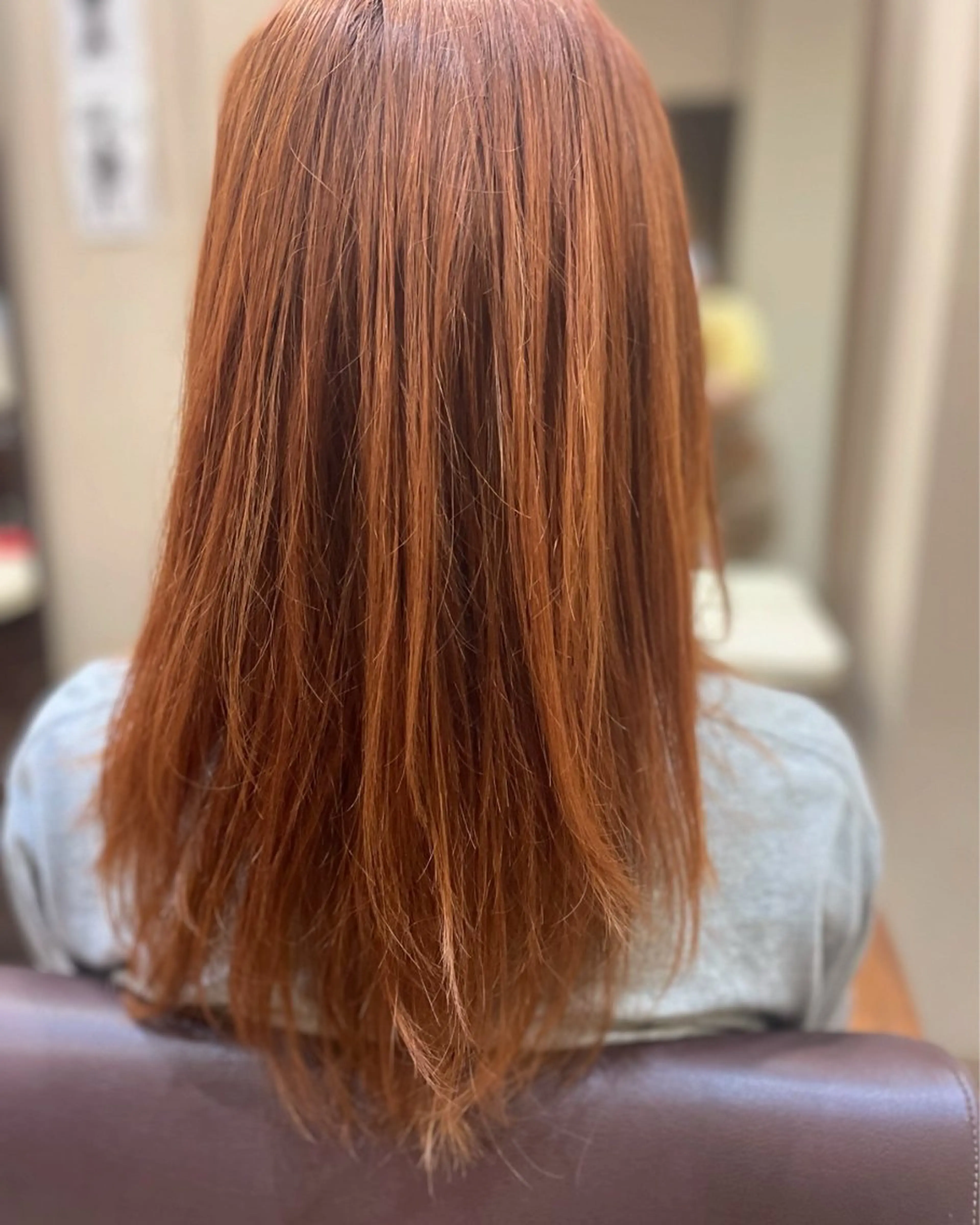 ロング カラー ブリーチ ハイトーンカラー ハイトーンオレンジ オレンジ レッドカラー カラー/フリーランス 鈴木　亜紀子のヘアスタイル