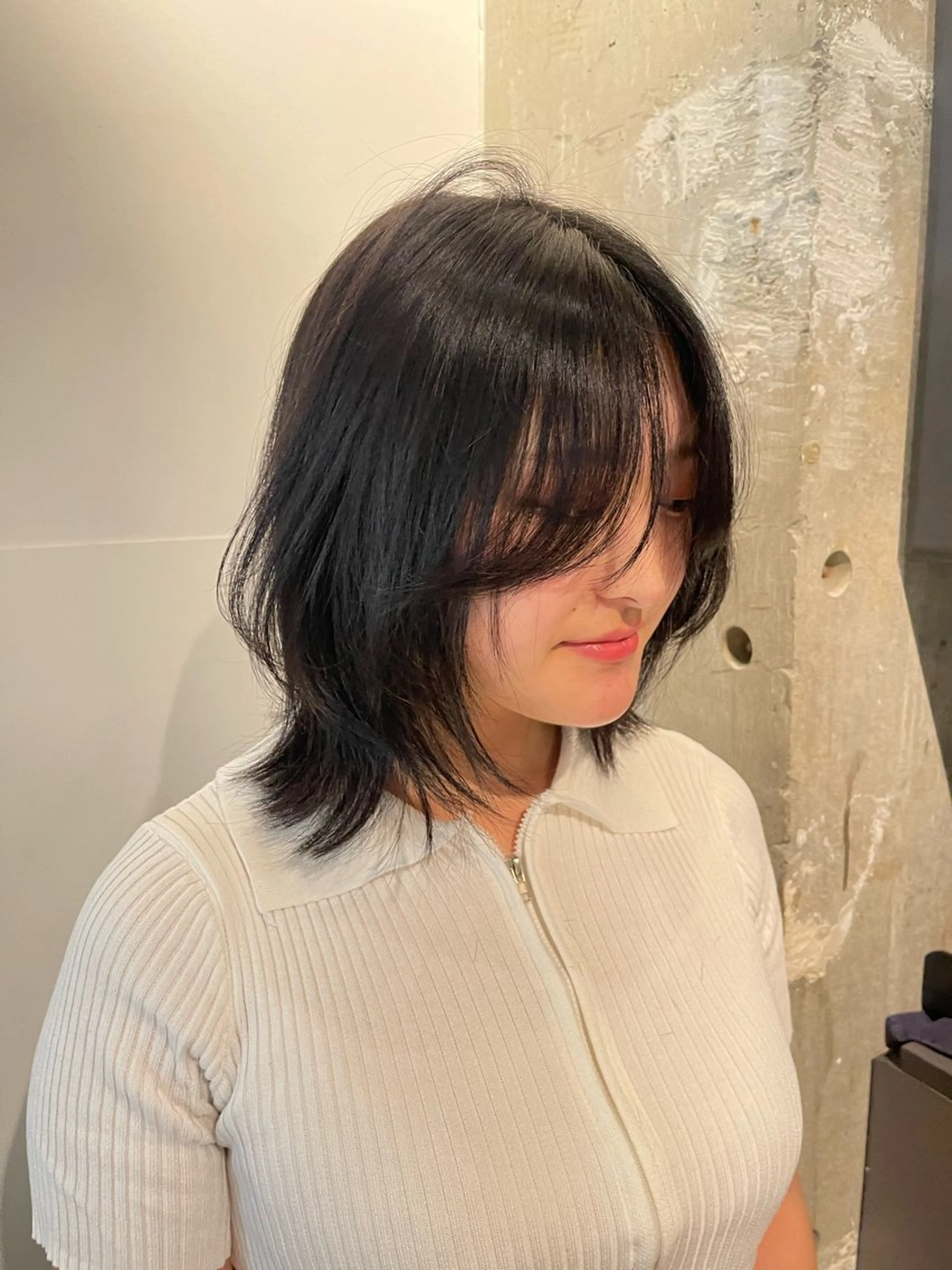 ミディアム ミディアムレイヤー レイヤーカット カット ano ♡のヘアスタイル