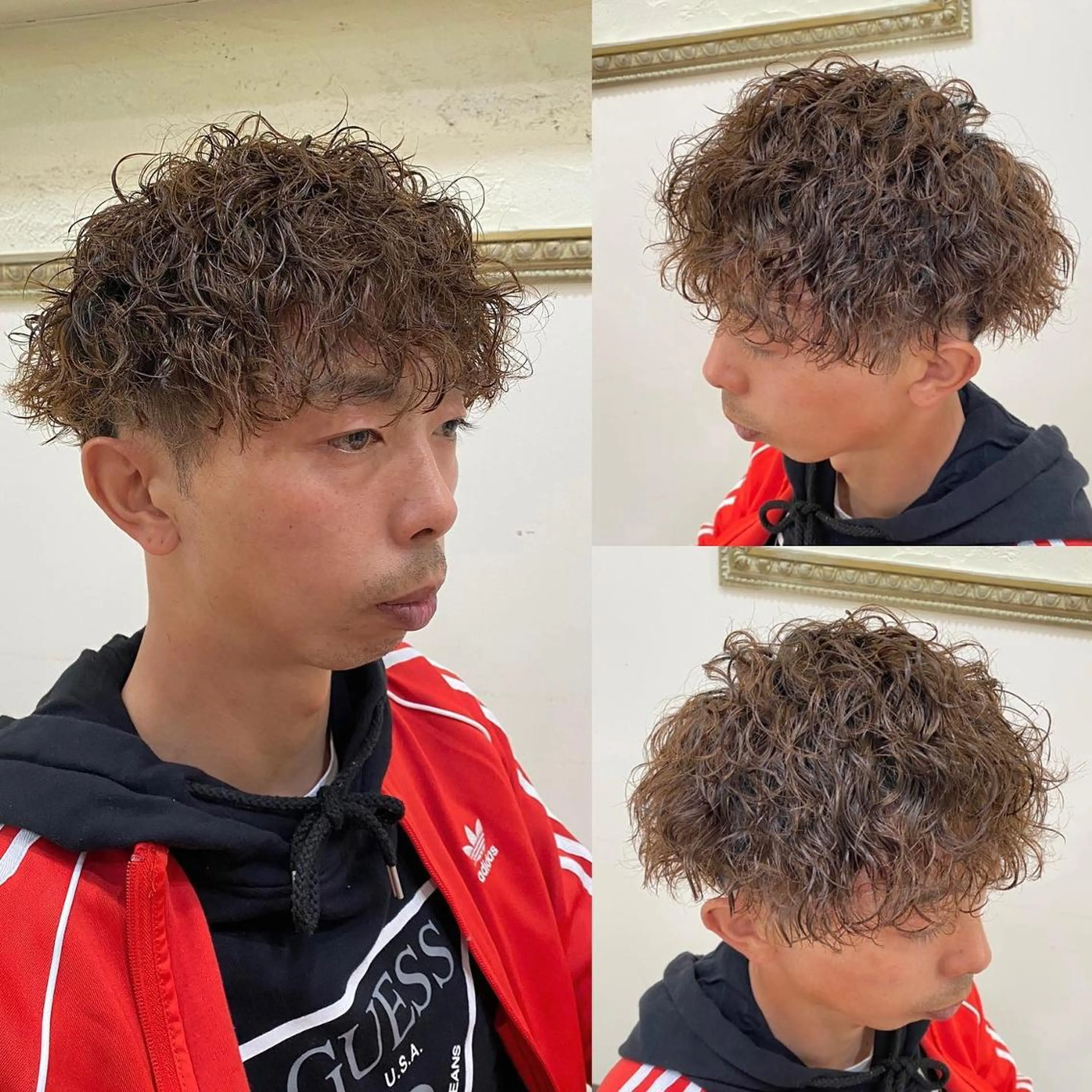 パーマ メンズ フェードカット メンズパーマ プードルパーマ メンズツイストパーマ ツイストスパイラルパーマ 年間2000名担当◎ パーマ職人/仲原佑樹のヘアスタイル