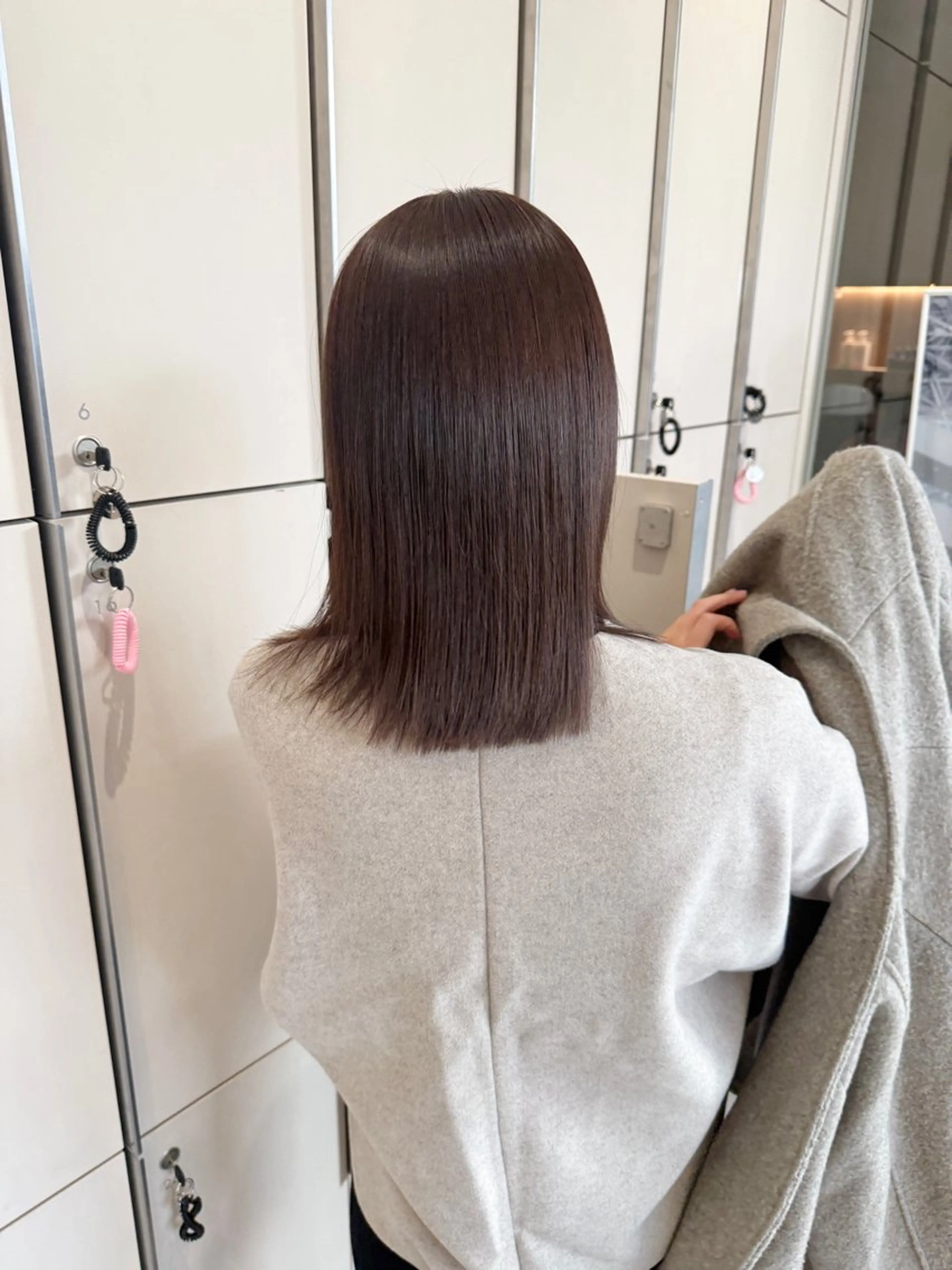 ミディアム カラー ベージュカラー 透明感カラー 縮毛矯正 💓ロング韓国ヘア ~Kirara💓のヘアスタイル