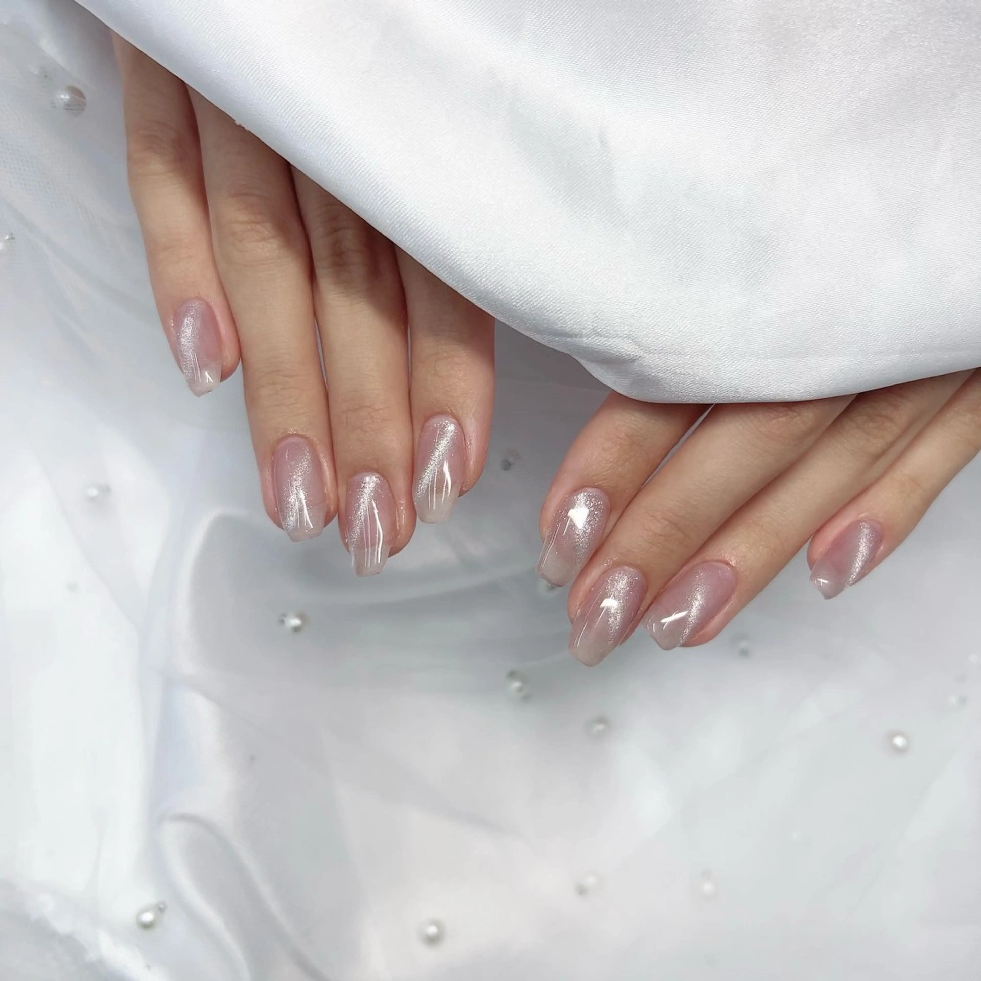 💅hand💅オフ無　マグネットネイル🧲🫧の写真