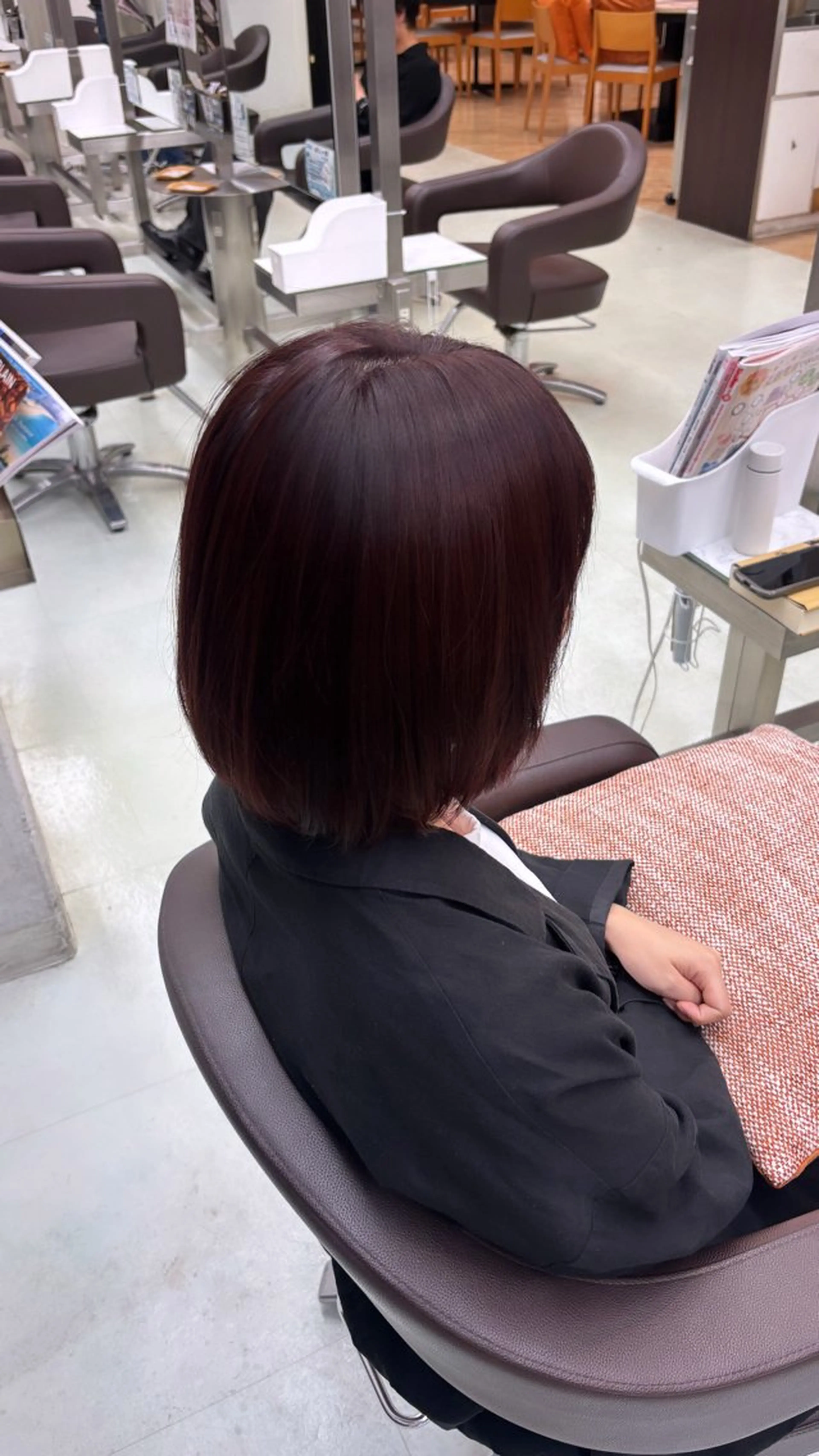 ショート ピンクブラウン ヘアカラー WiLL 梶岡日菜 /メンズカット✂️のヘアスタイル