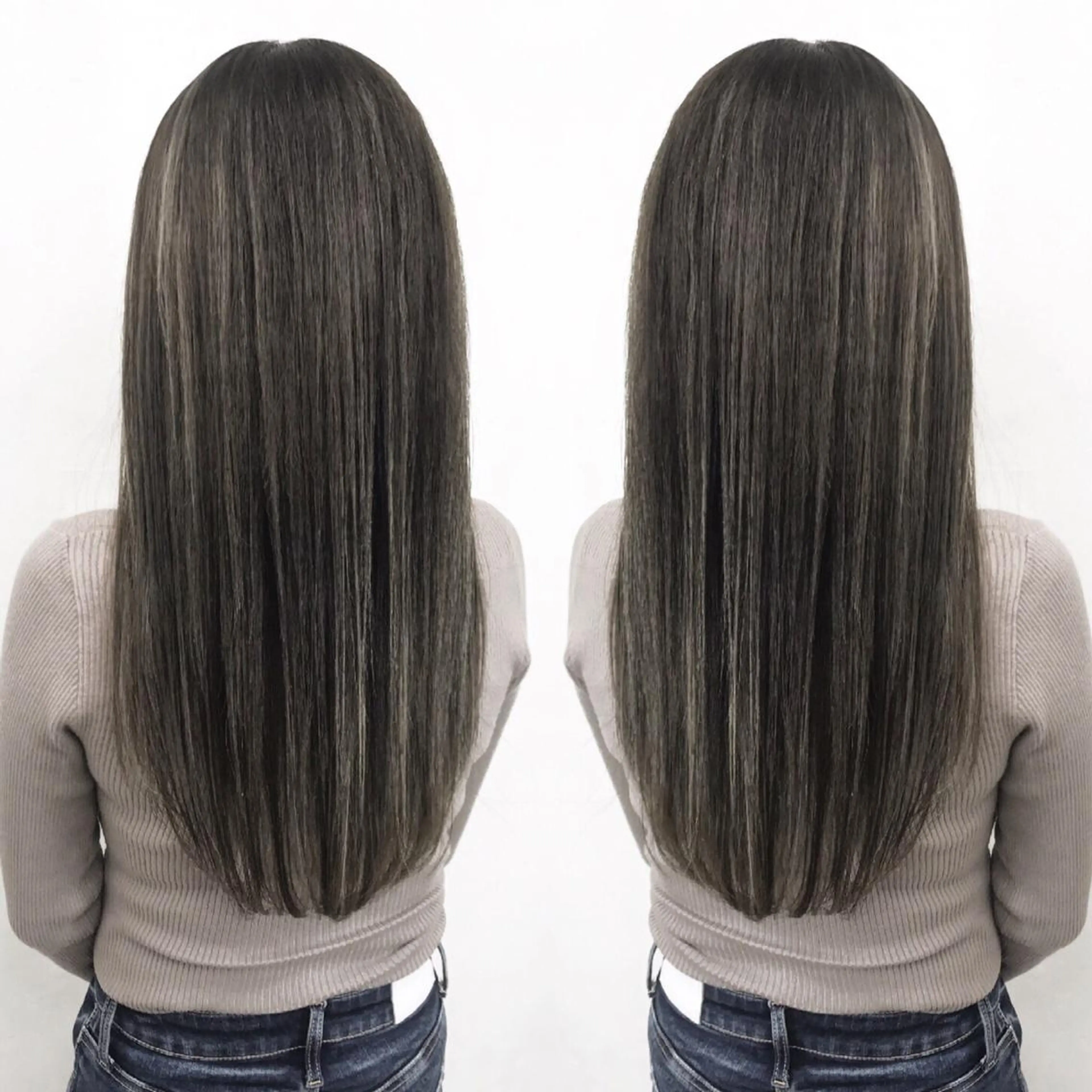 ロング カラー グレージュ ハイライトカラー ハイライト ヘアカラー TATSUYA アートディレクターのヘアスタイル