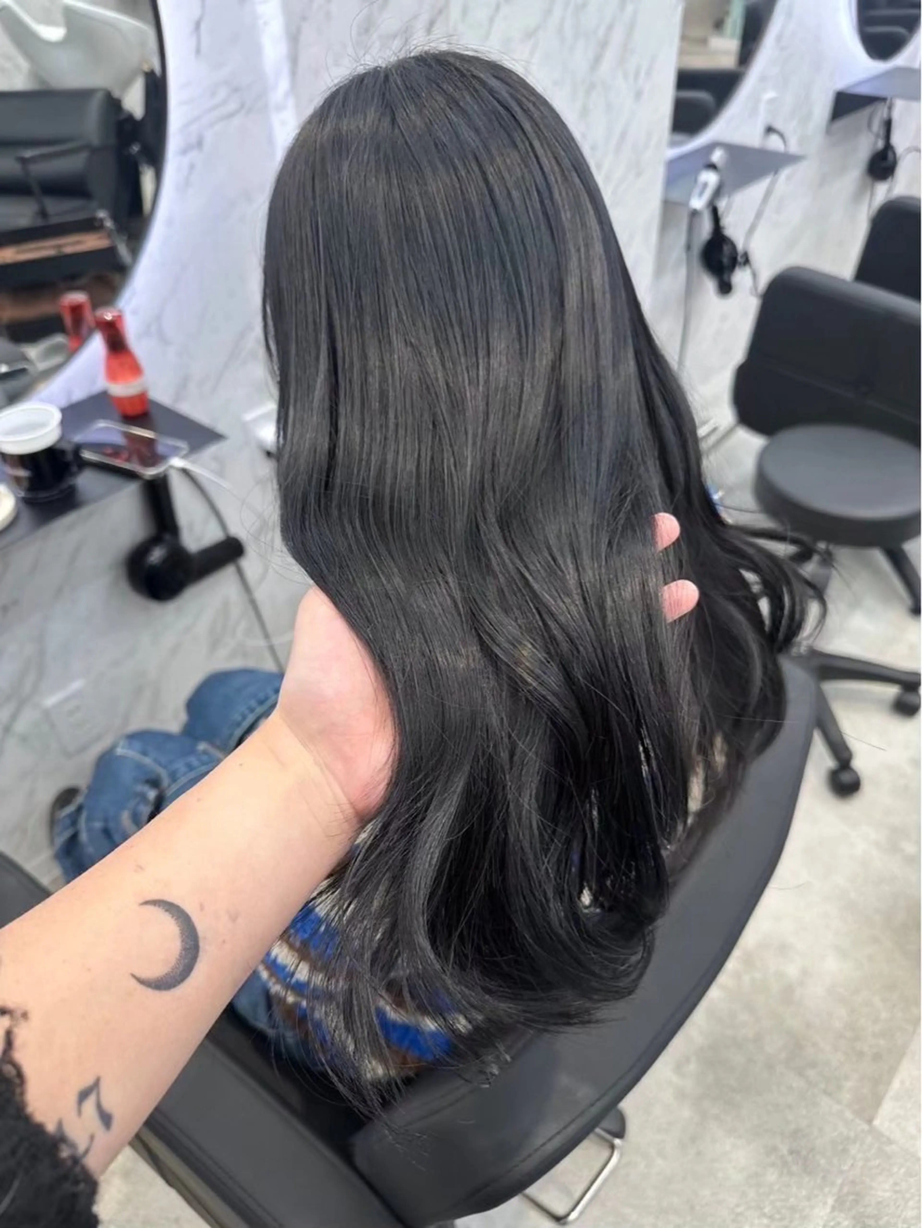 カラー ヘアカラー 레온⋆✦ Leon cut¥1100のヘアスタイル