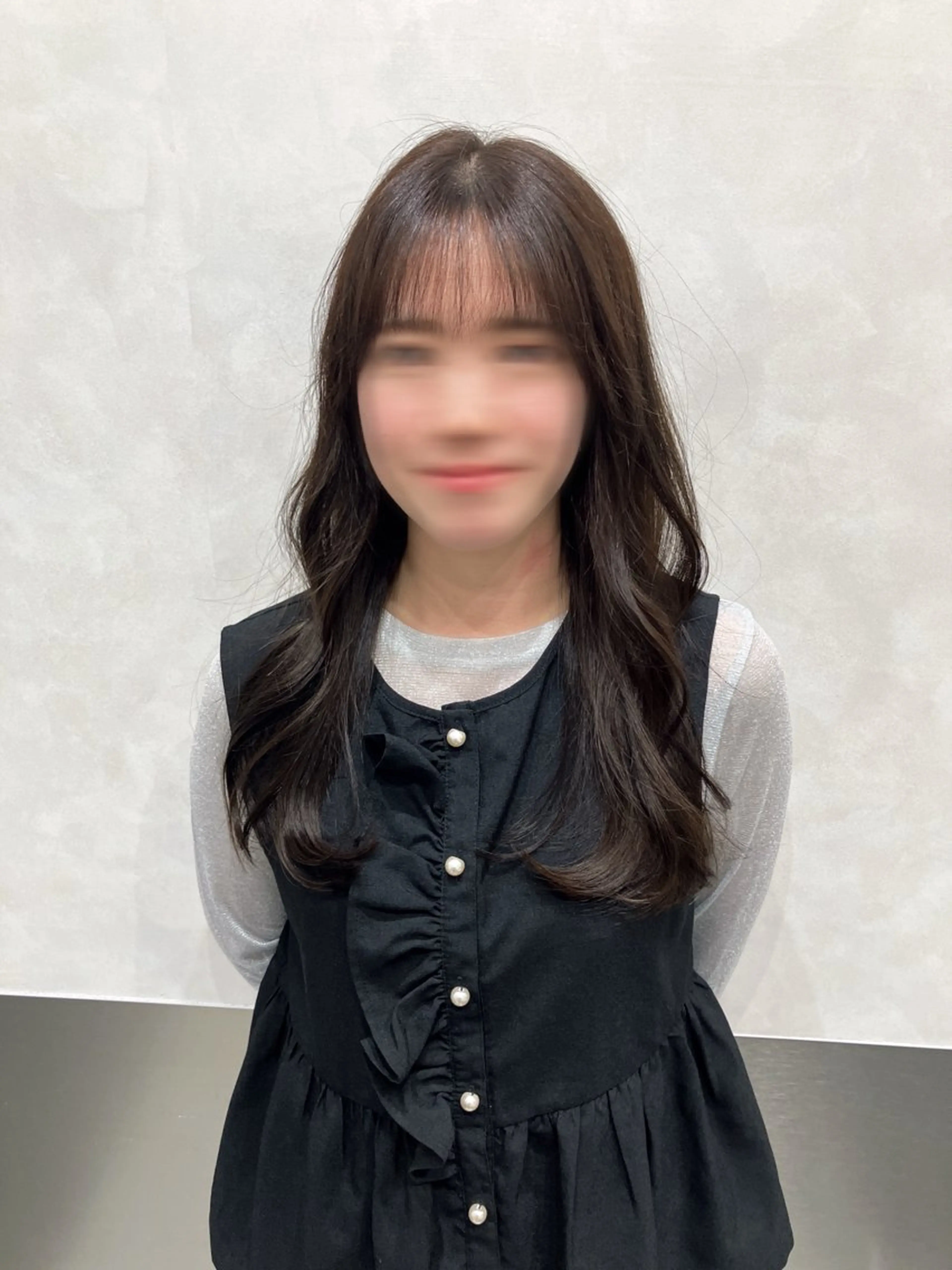 ロング カラー カット ヘアカラー トリートメント 💖ブリーチなし透明 感💖ASAHIのヘアスタイル