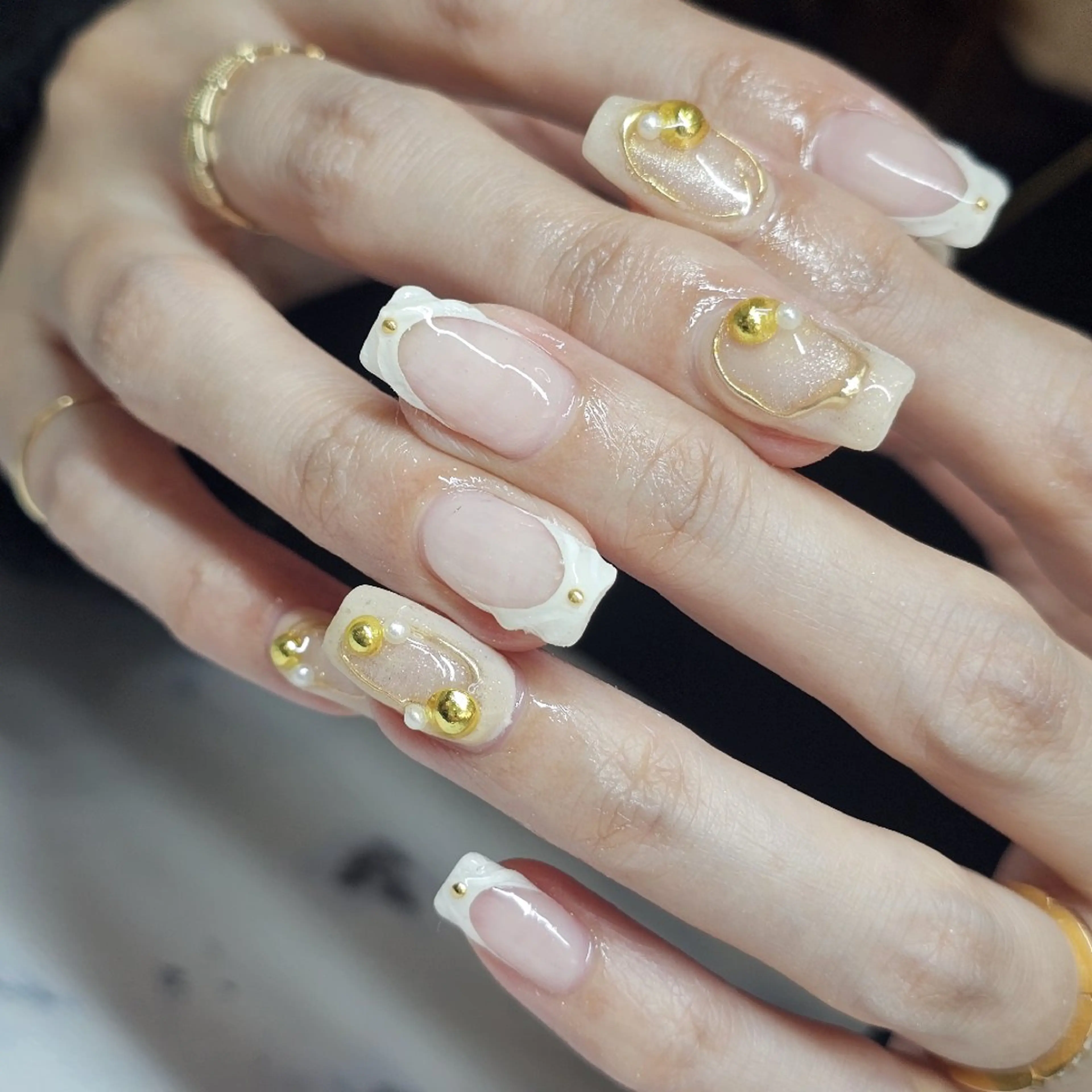 ネイル フレンチネイル ハンドネイル ★Blanche ☆neige★のネイルデザイン