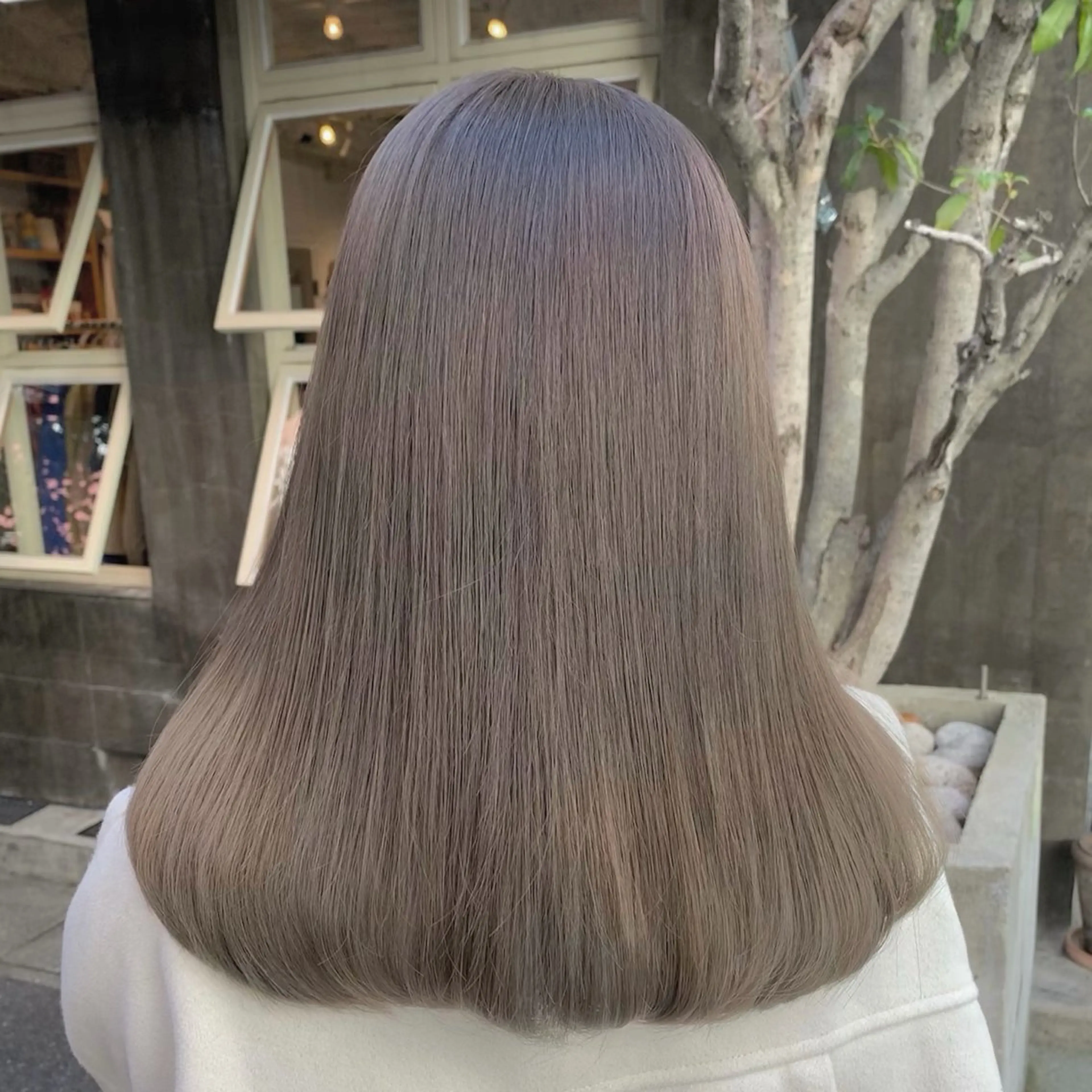 ミディアム カラー カット ヘアカラー EIGHT/ satone🩵のヘアスタイル