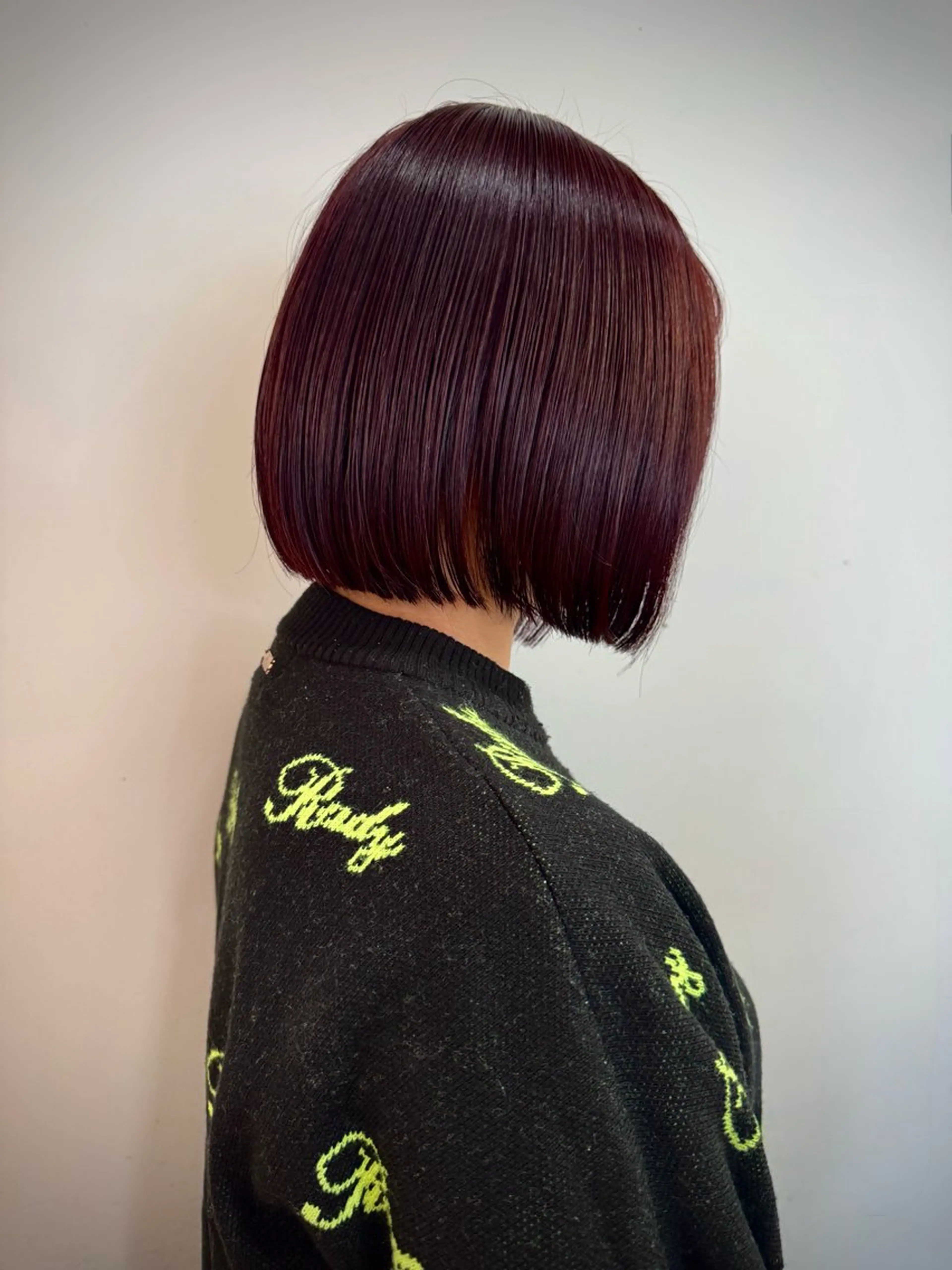 ミディアム カラー レッドカラー ヘアカラー ROSTAR セイゴのヘアスタイル