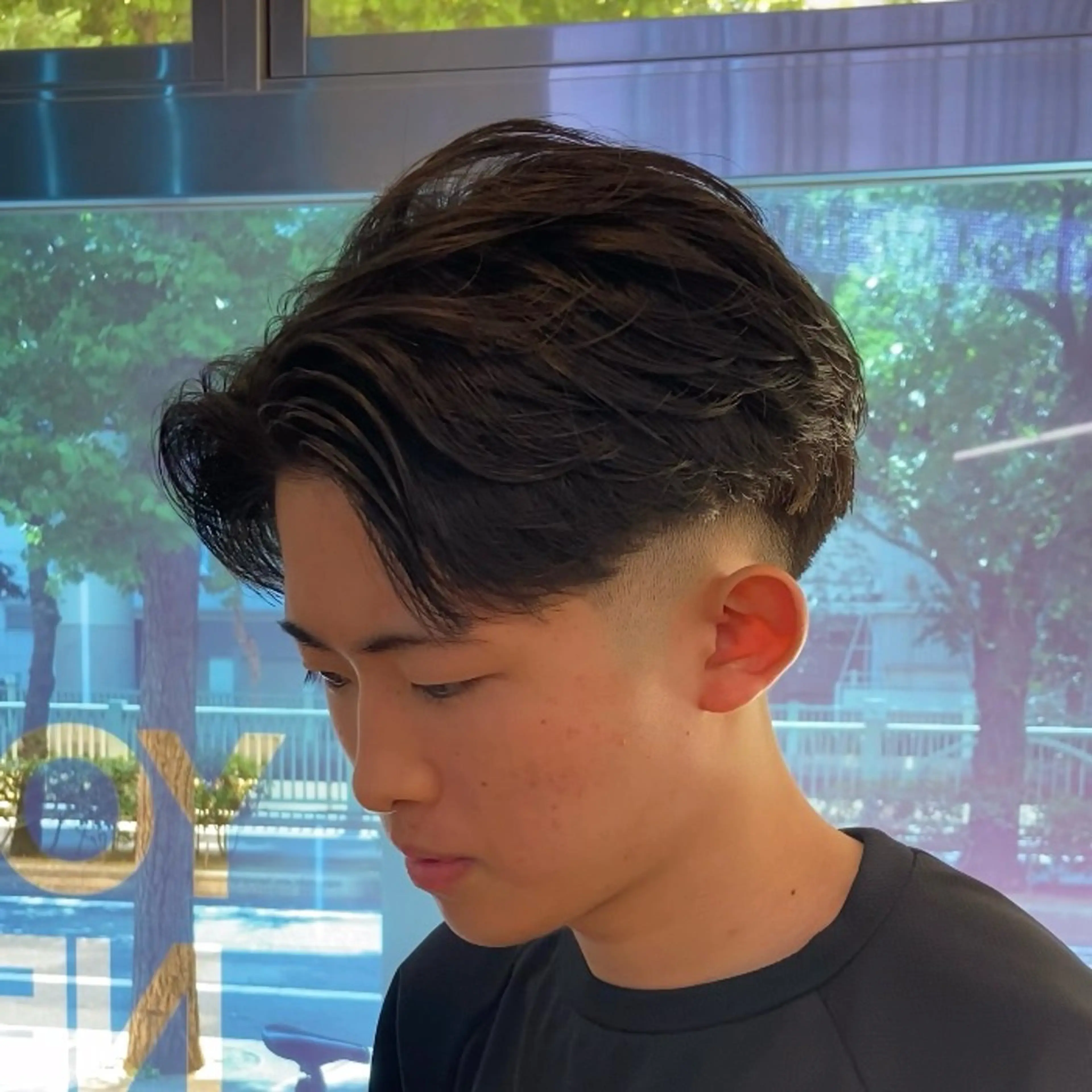 【外国人風センターパート🇺🇸】メンズカット+眉毛カット ¥4000 [表参道駅/青山/men's]の写真