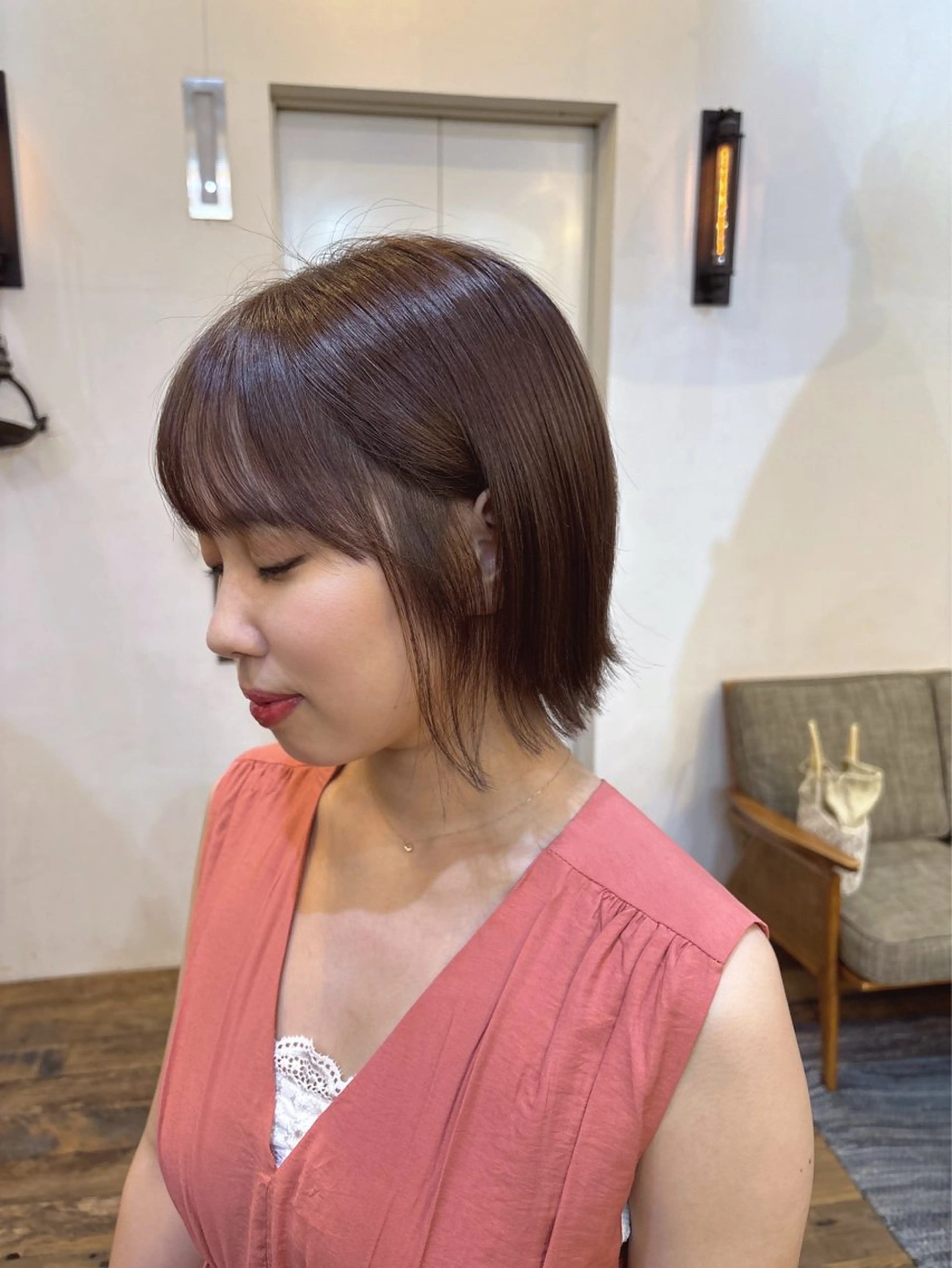 ショート ボブ 似合わせカット‪// 鶴我万唯華のヘアスタイル