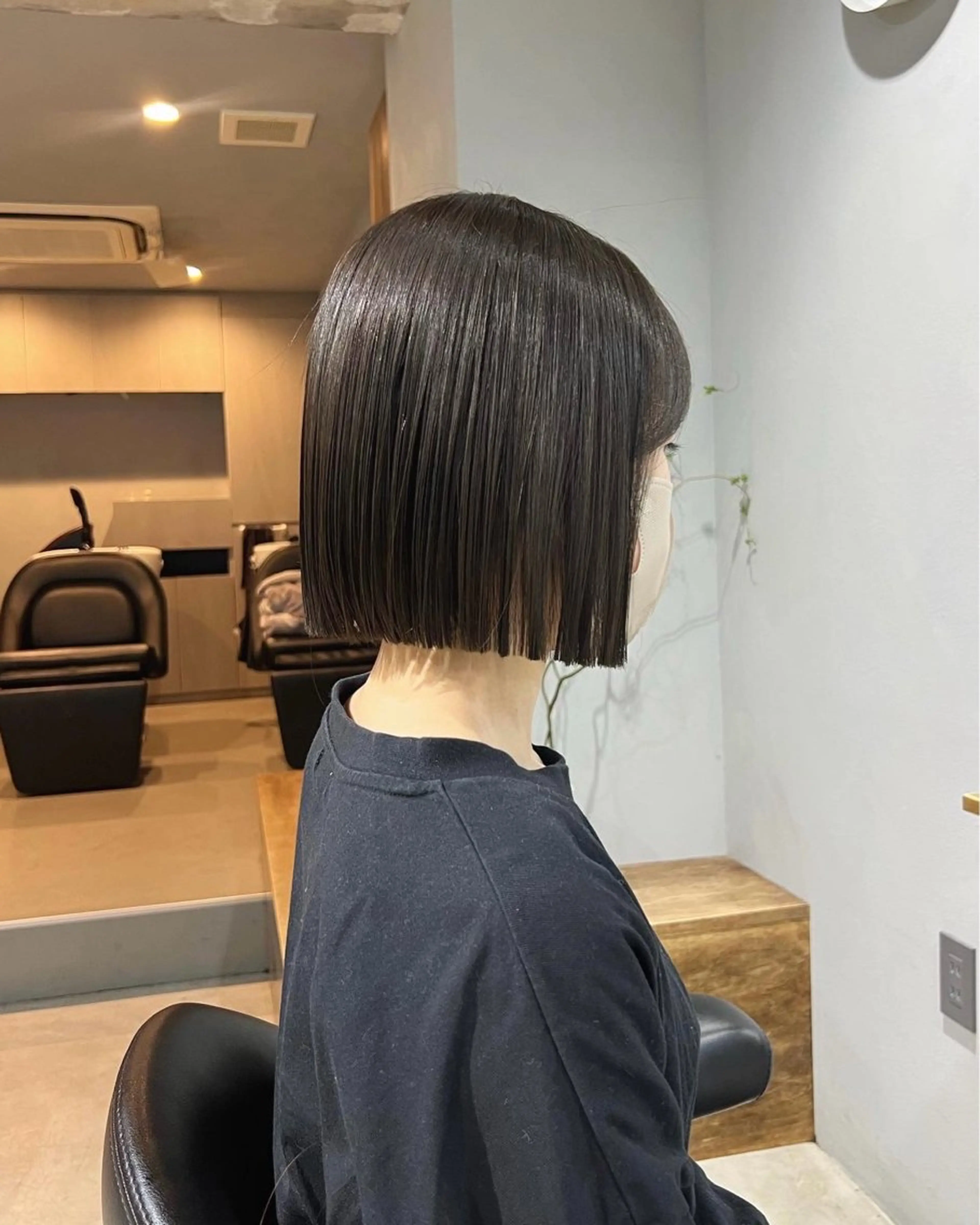 ミディアム カラー ベージュカラー オリーブベージュ カット ヘアカラー トリートメント akane/ボブ /ブラウンベージュのヘアスタイル