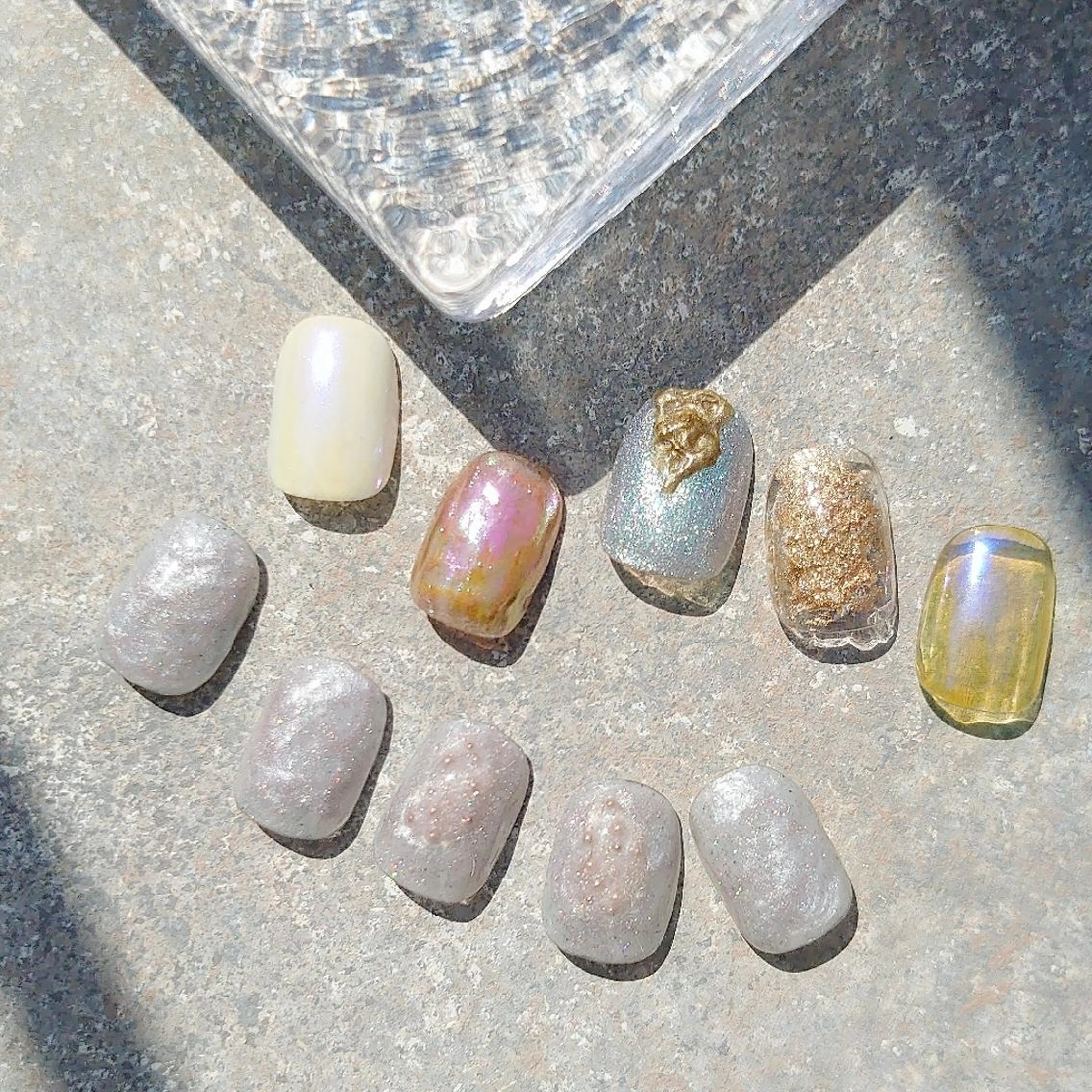 ネイル ニュアンスネイル ショートネイル gemickle nailのネイルデザイン