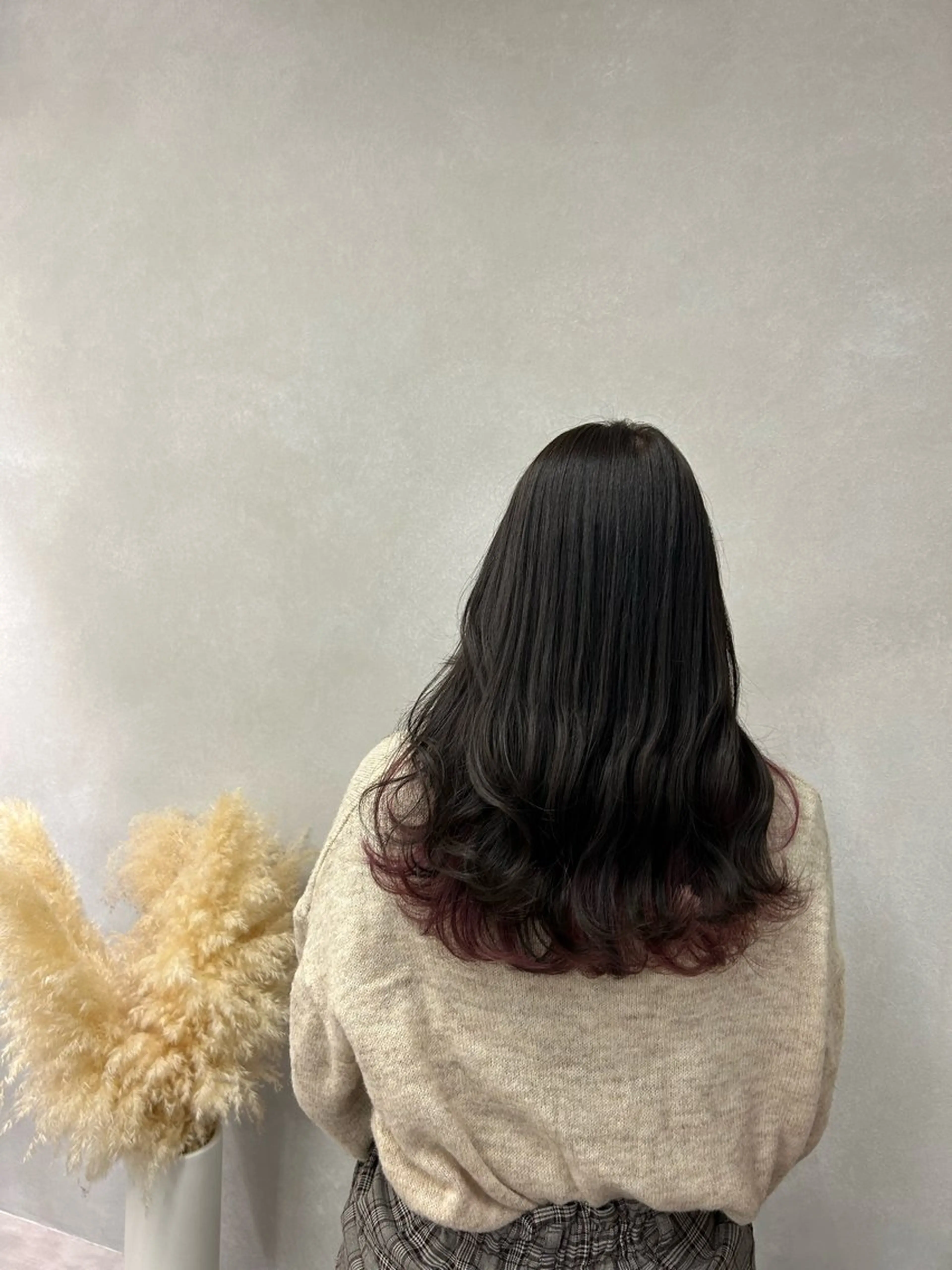 ロング カラー アッシュ アッシュブラウン ブラウンカラー ピンクカラー 暖色･似合わせカラー (廣石沙英🎀)のヘアスタイル