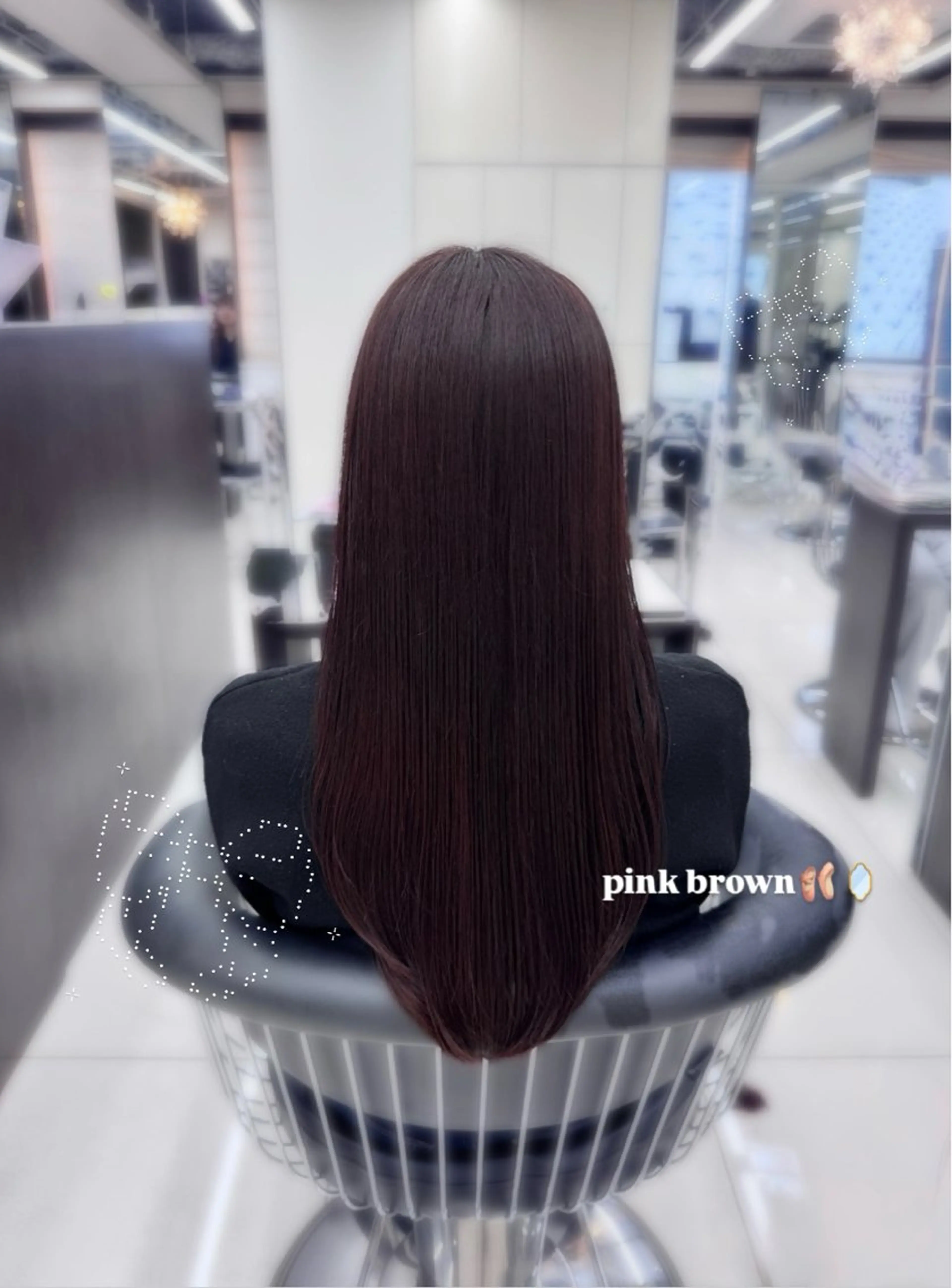 ロング ヘアカラー つや髪ᰔᩚ暖色 カラーYui🩰のヘアスタイル