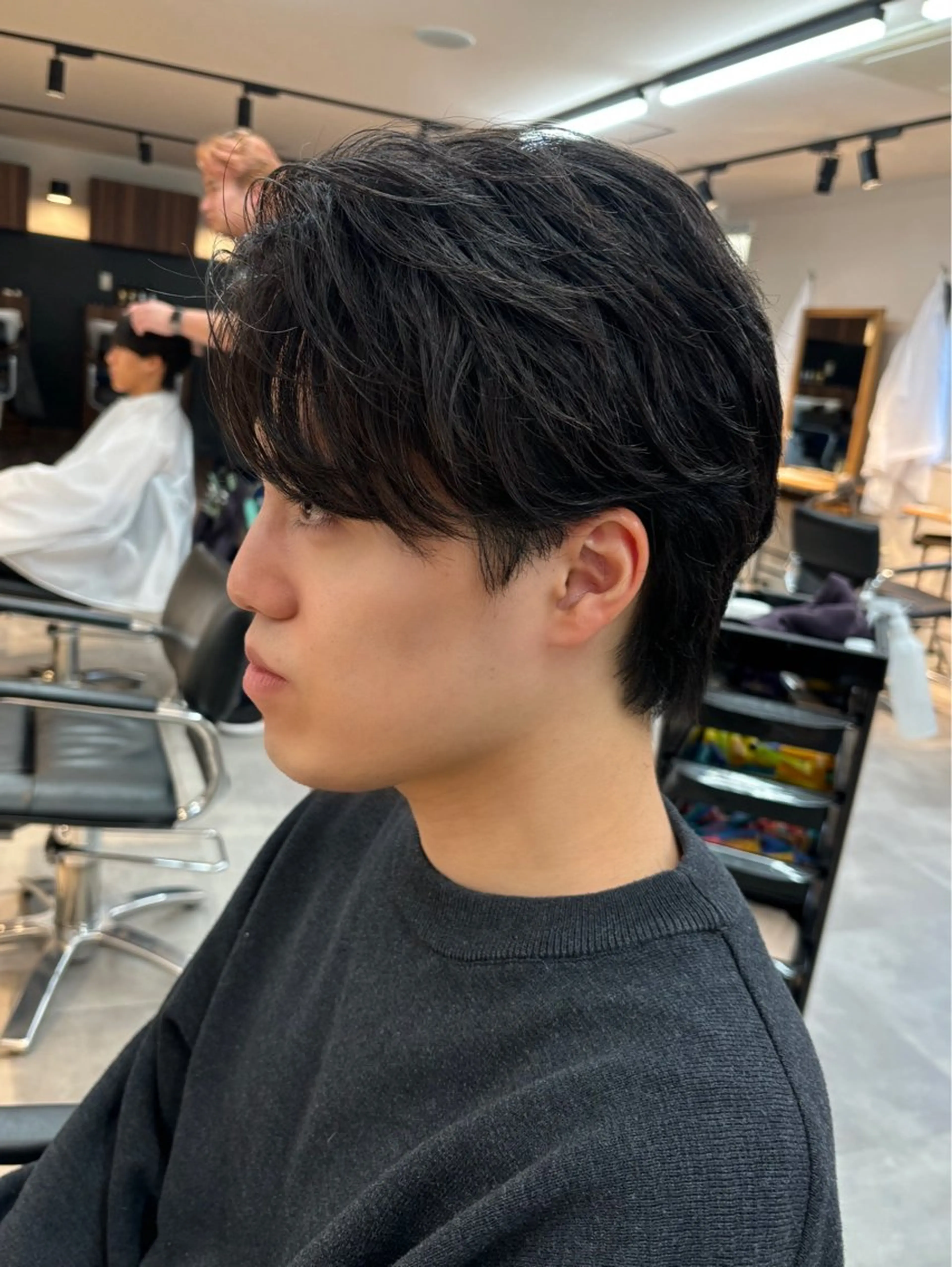 メンズ カット 保立/フェザーパーマ /メンズカット千葉のヘアスタイル