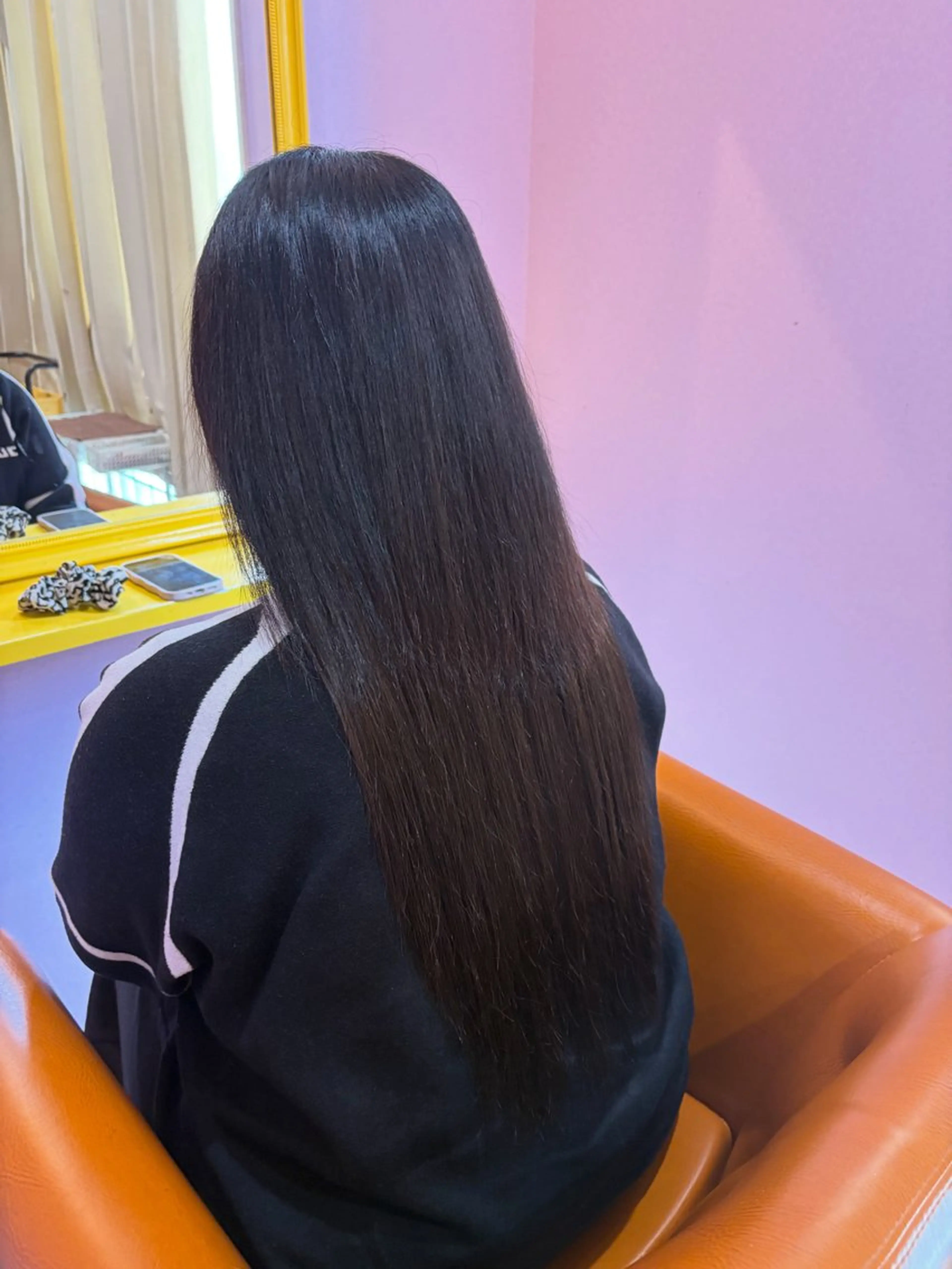 ロング NON ちび編み・シールのヘアスタイル