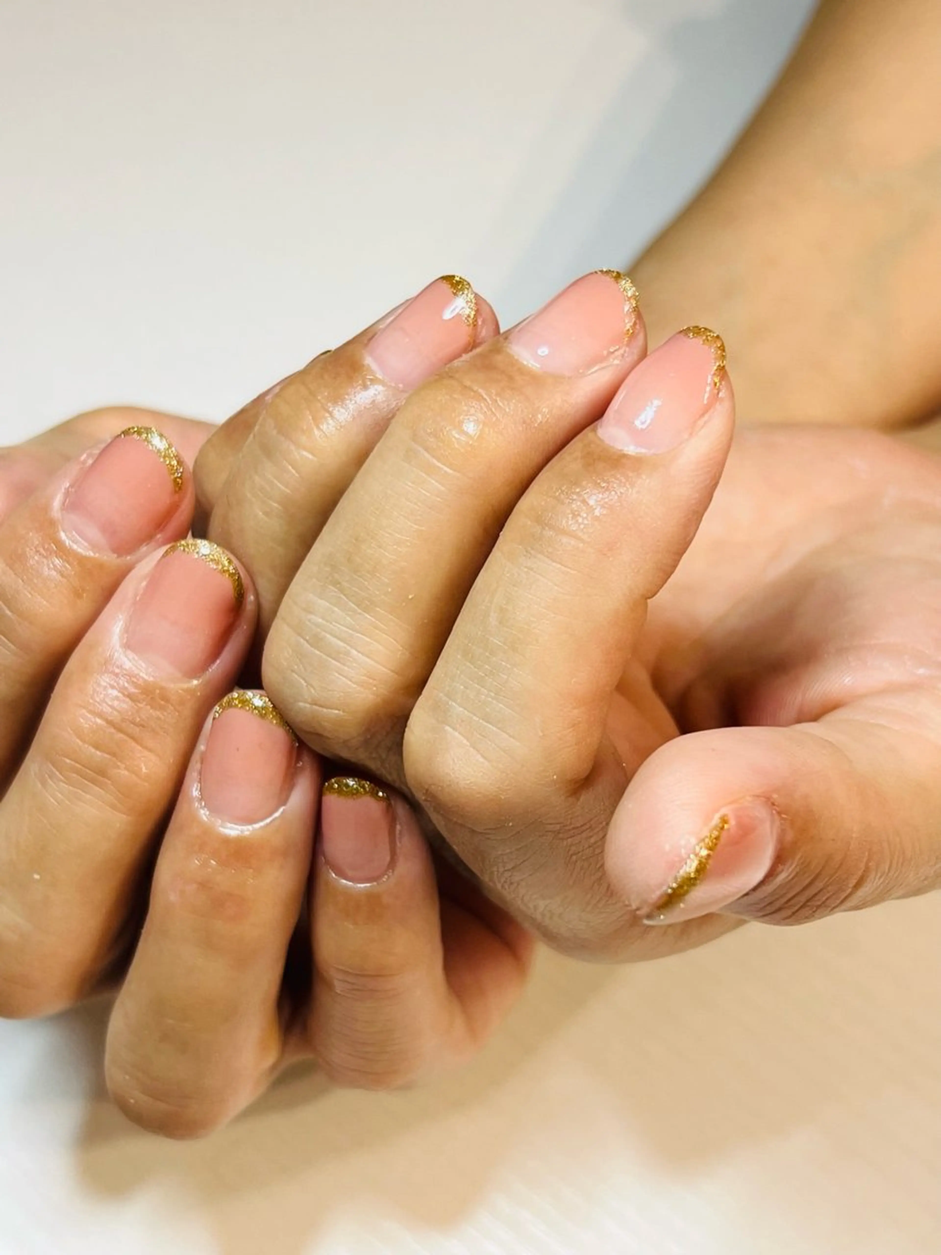 ネイル ゴールド グラデーション Ümit（ユミト） プロセルセラピーズのネイルデザイン