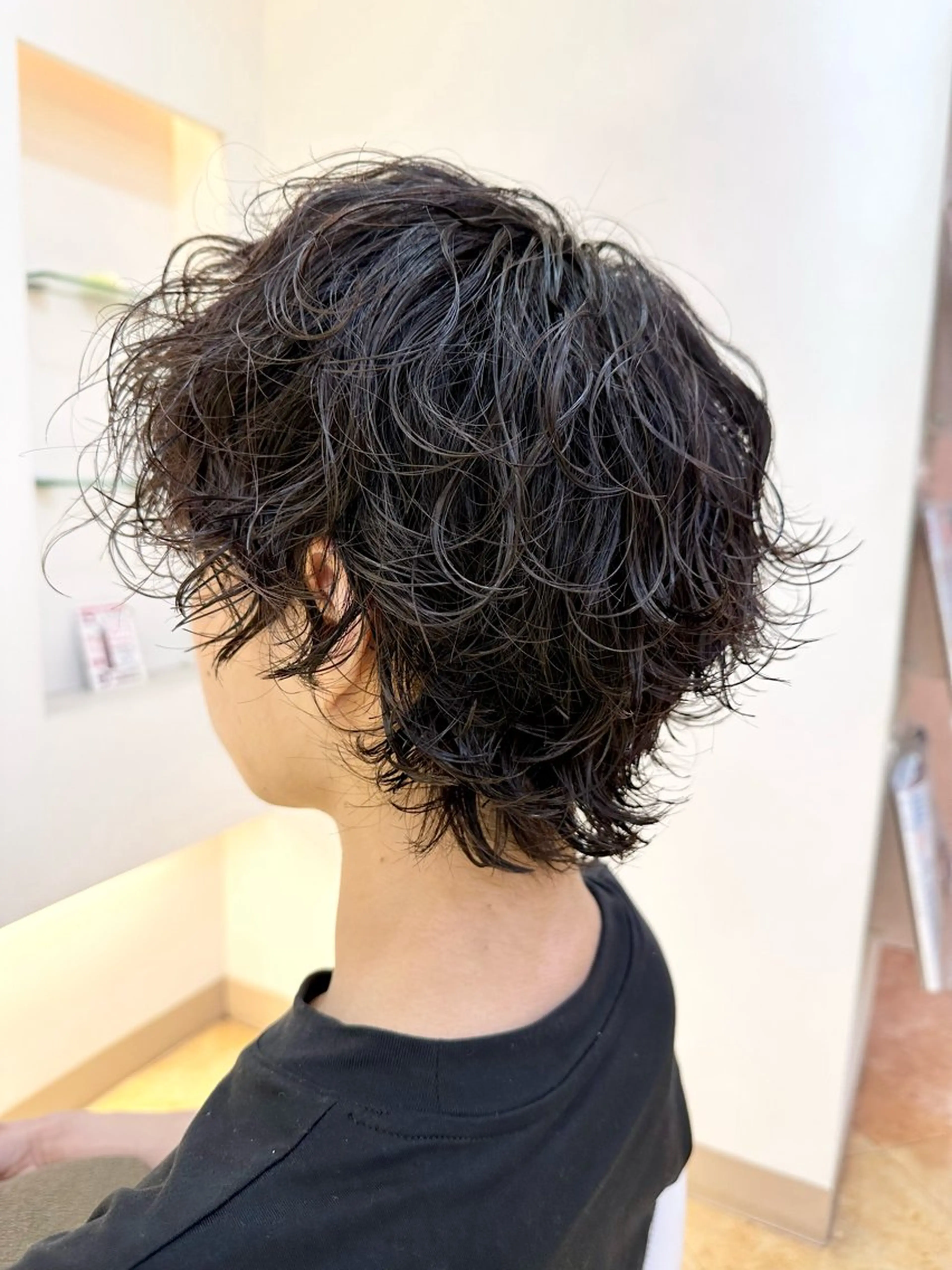 メンズ 波巻きパーマ メンズウルフカット ウルフカット メンズパーマ/ メンズカット/片山のヘアスタイル
