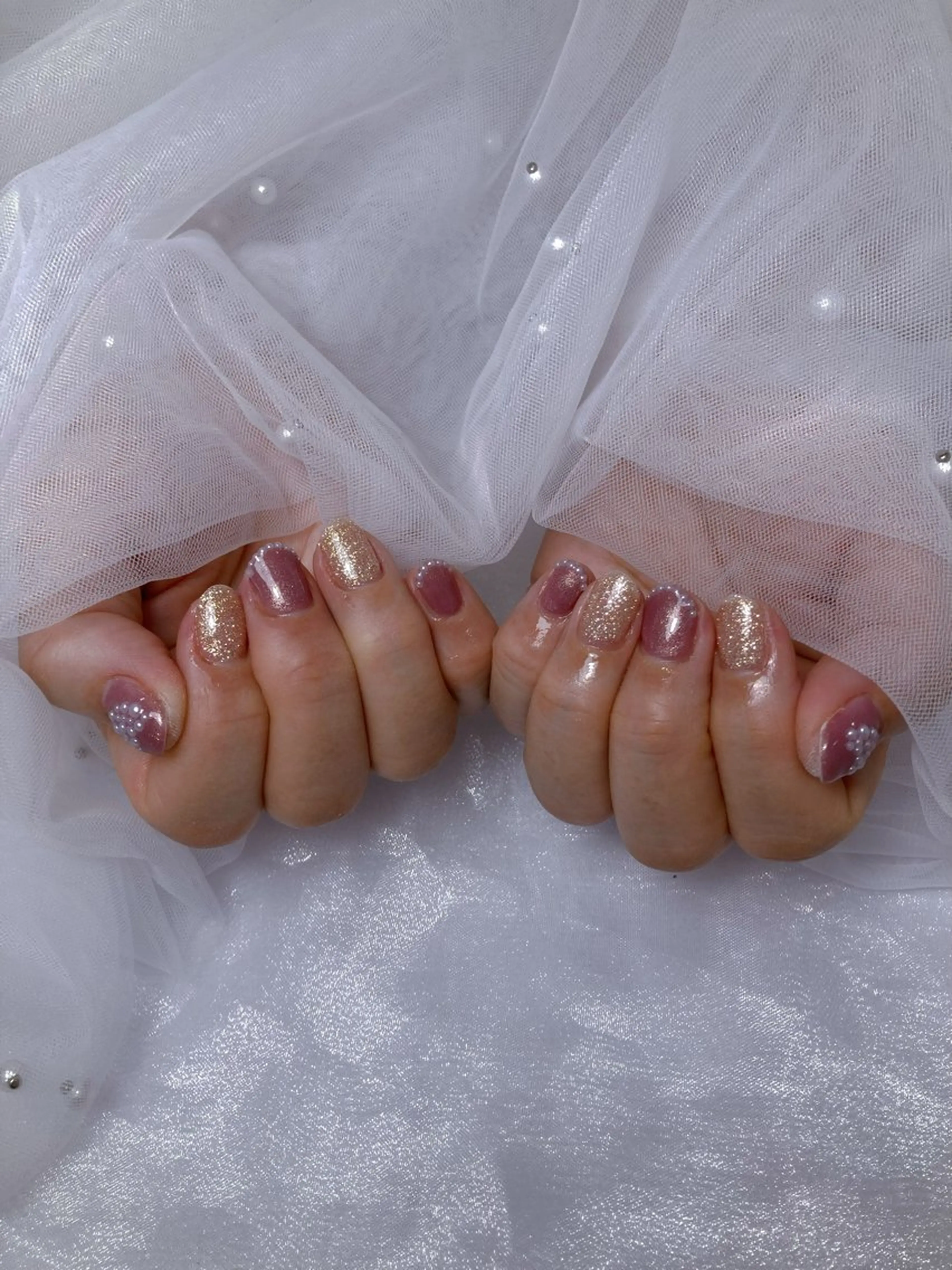 ネイル ハンドネイル eggplant レイカのネイルデザイン