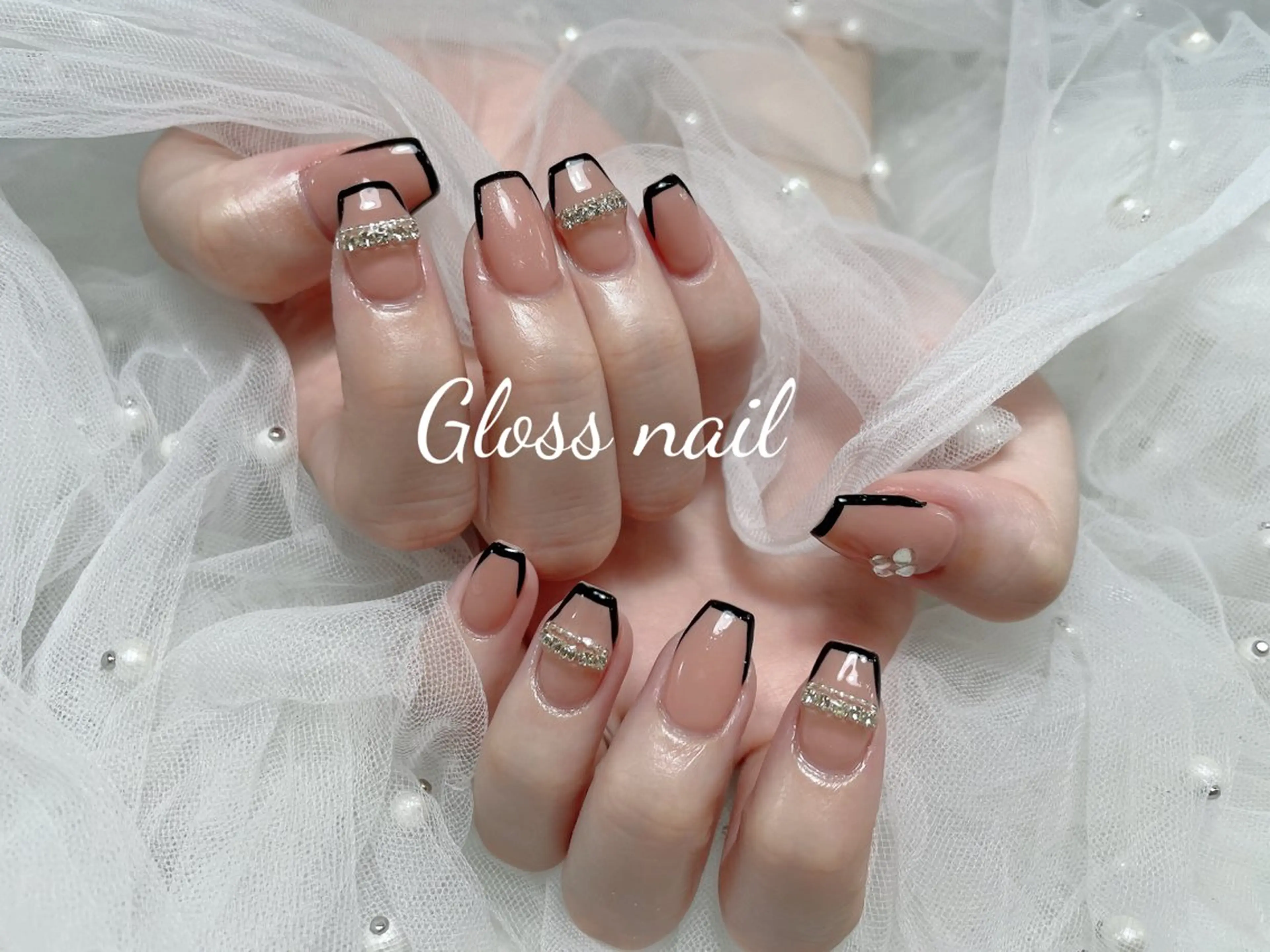 ネイル ハンドネイル Meri💅ジェル& チップ長さだし専門のネイルデザイン