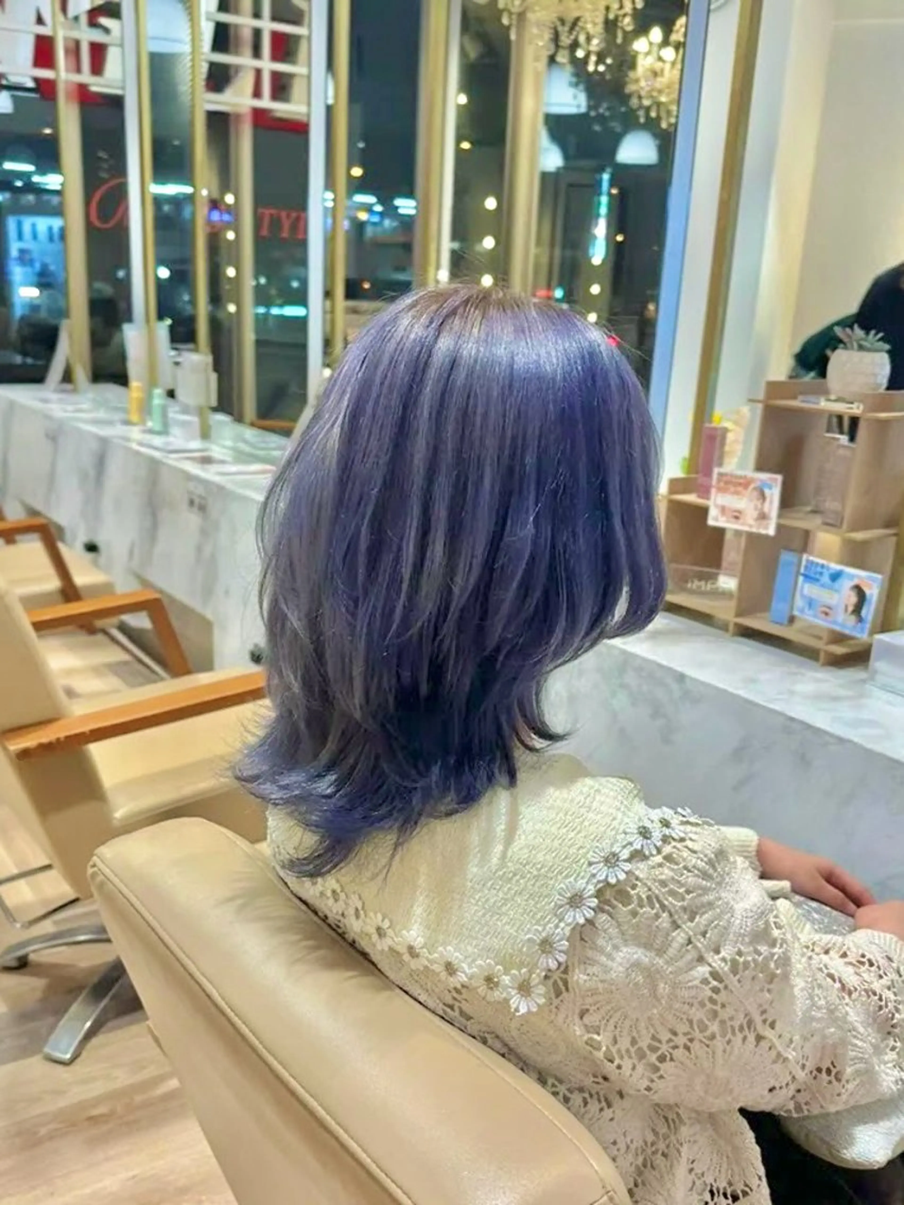 カラー ラベンダーカラー SIGMA latte所属・畑中 夢のヘアスタイル