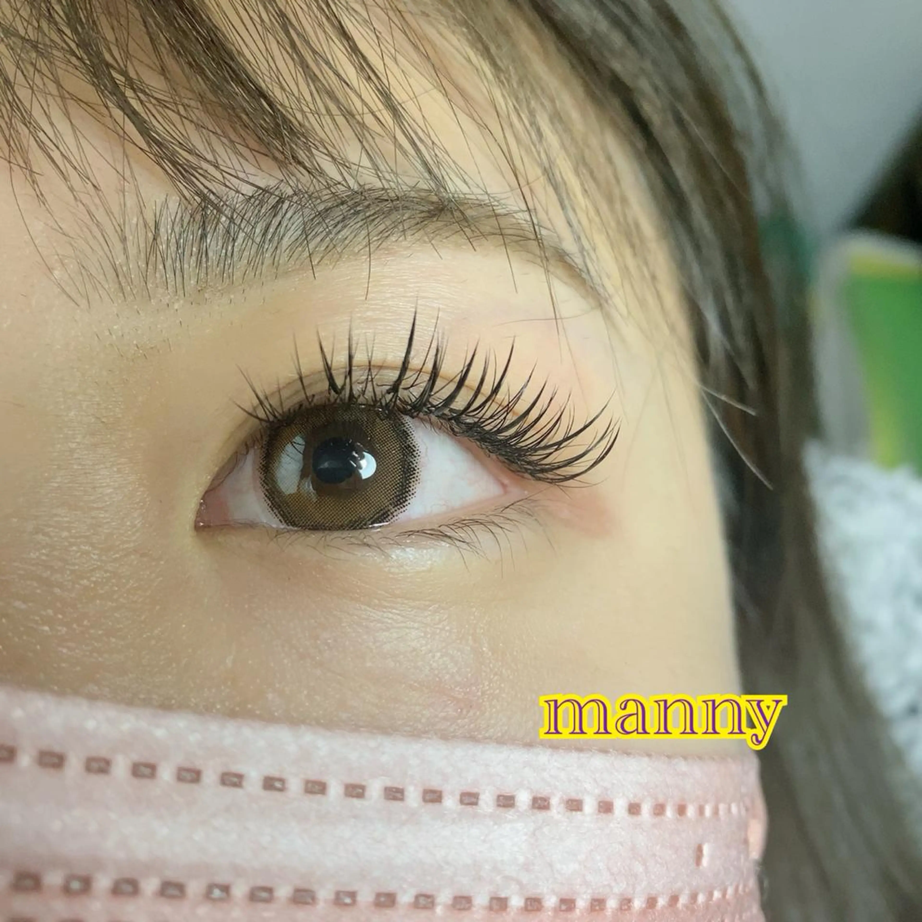 マツエク・マツパ 束感まつ毛 ワンホンマツエク manny eyelashのマツエク・マツパデザイン