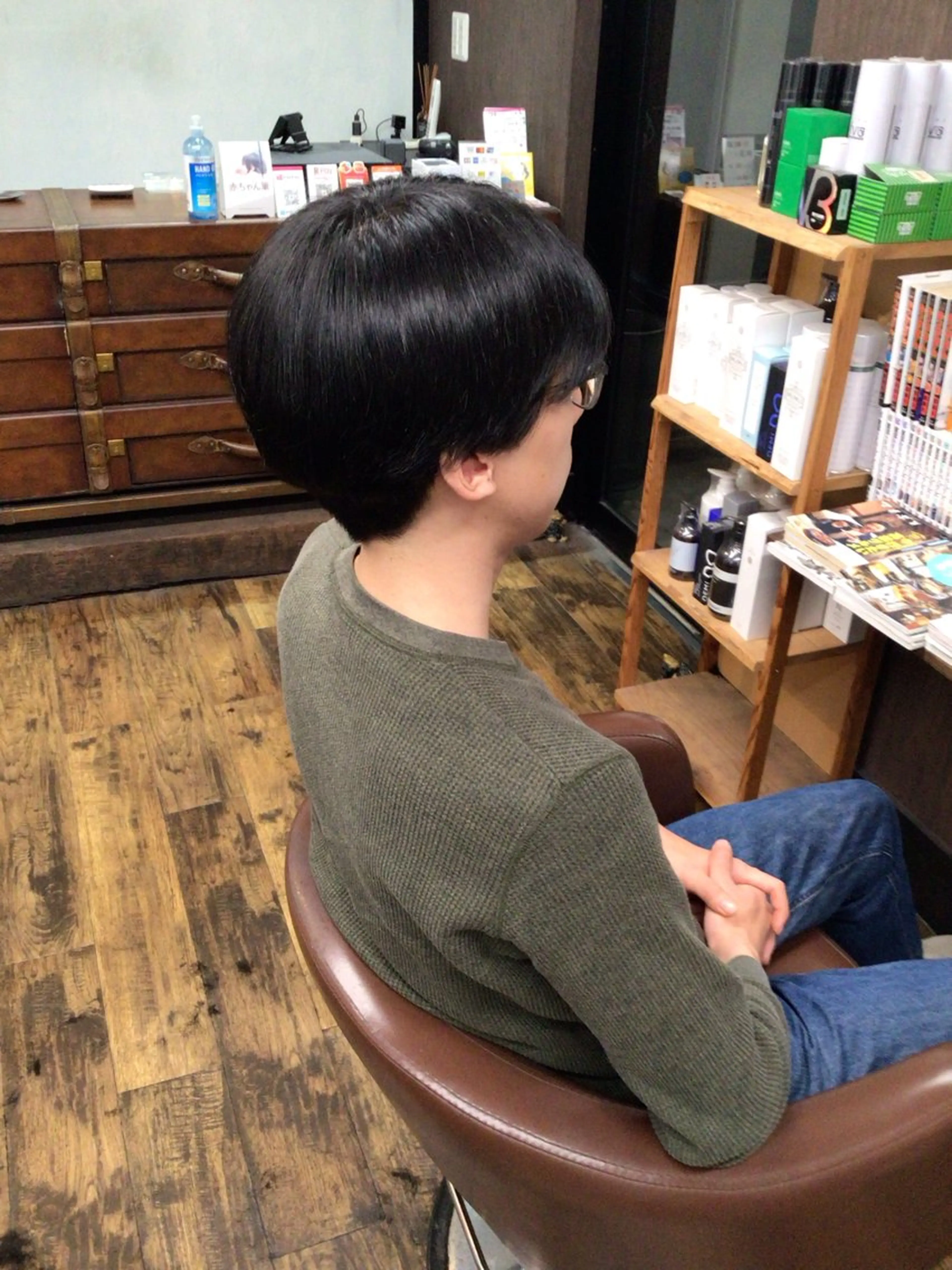 中学生カットの写真