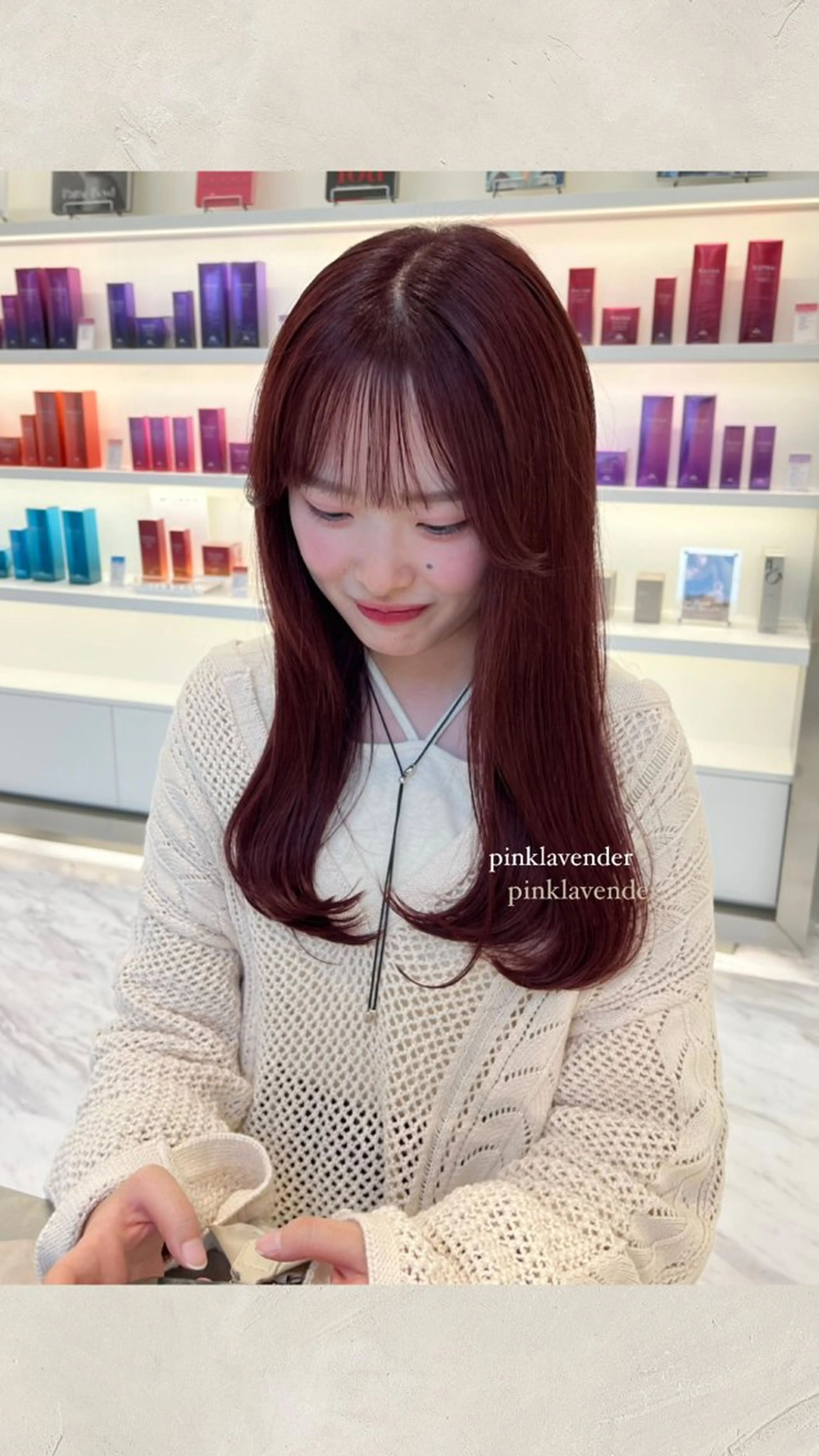 ロング カラー カット ParveMix ♡白神みやびのヘアスタイル