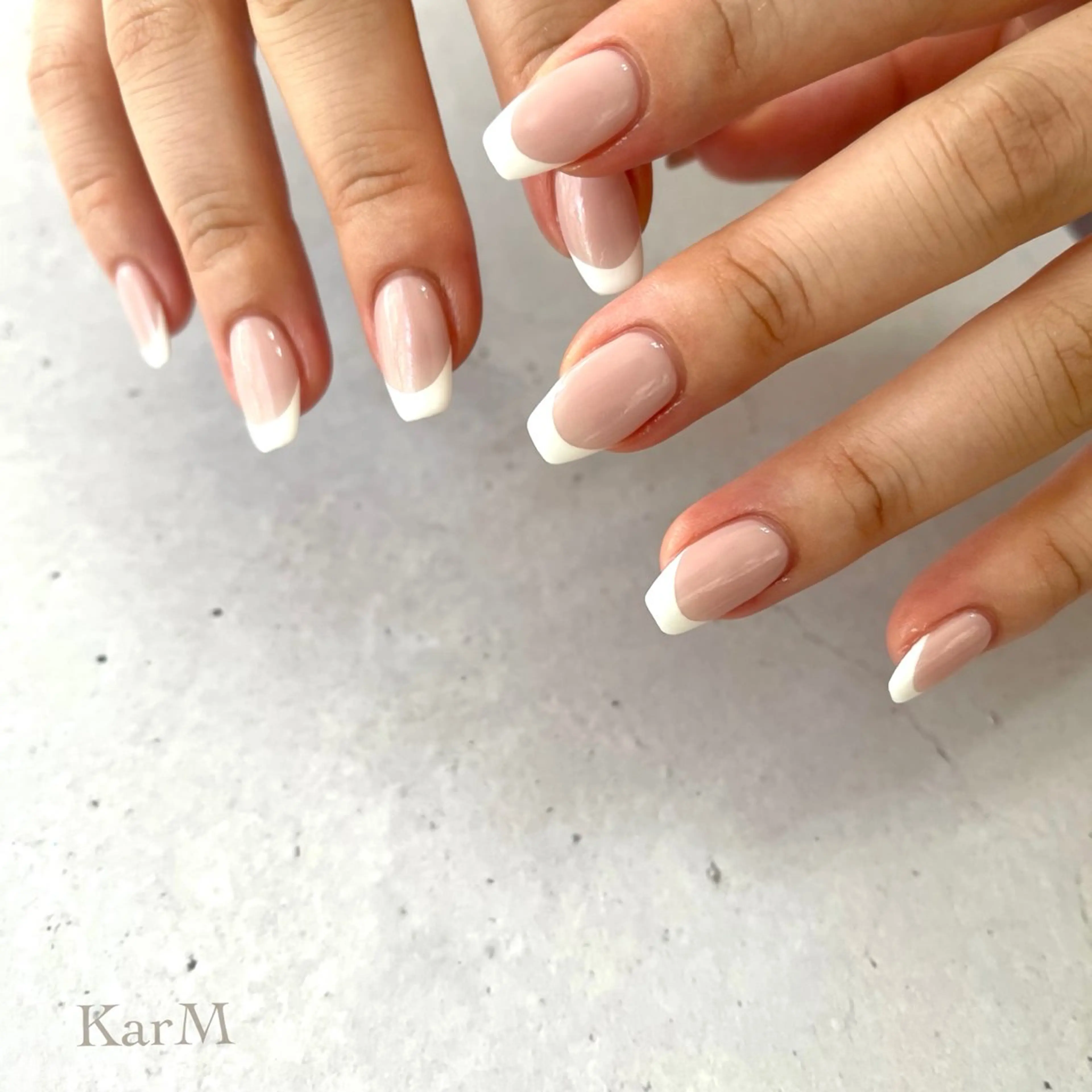 ネイル オーロラネイル チークネイル フットネイル フレンチネイル 韓国ネイル ハンドネイル ogino karinのネイルデザイン