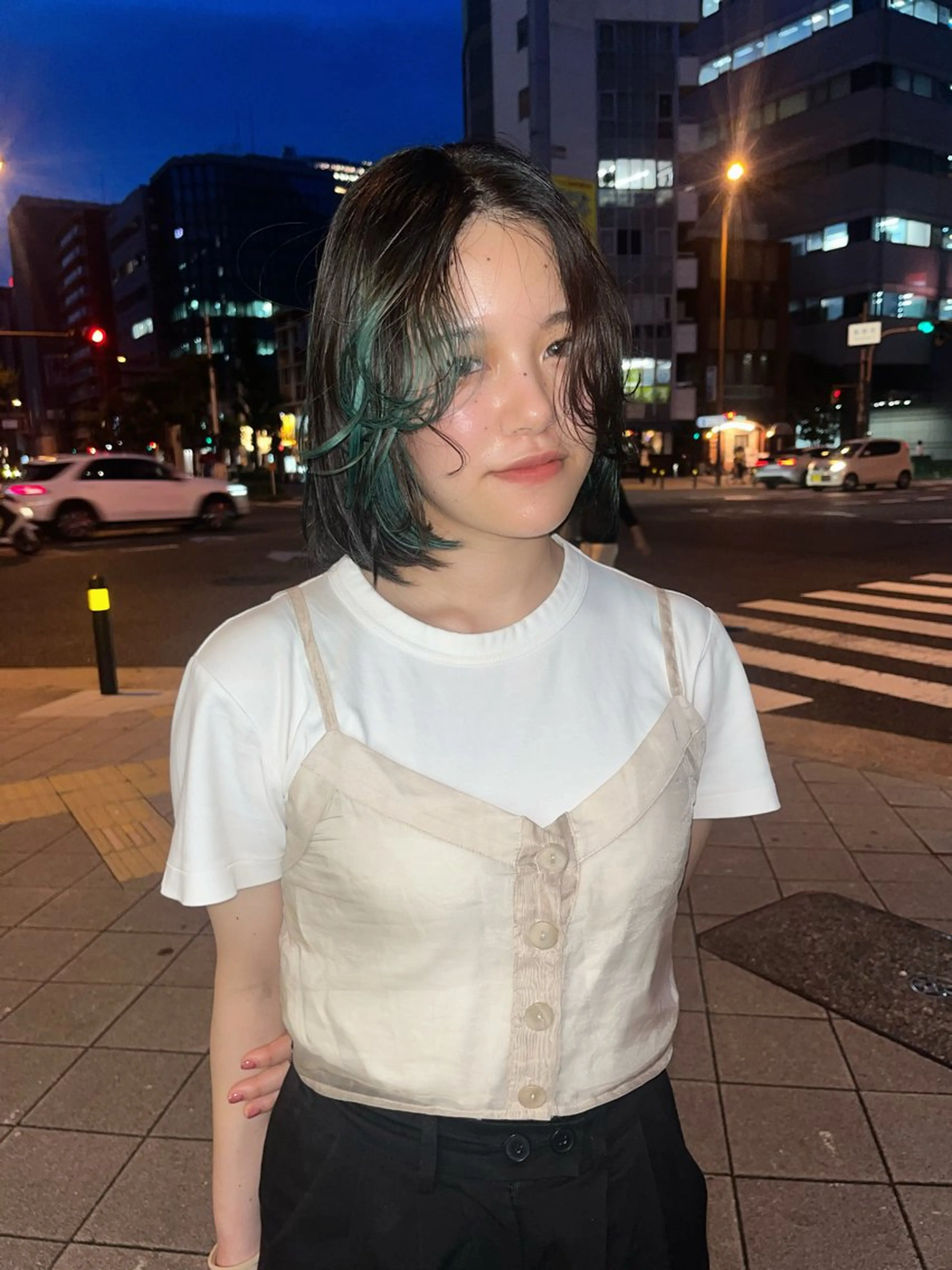 ミディアム カラー sliver ・siki /YUIのヘアスタイル