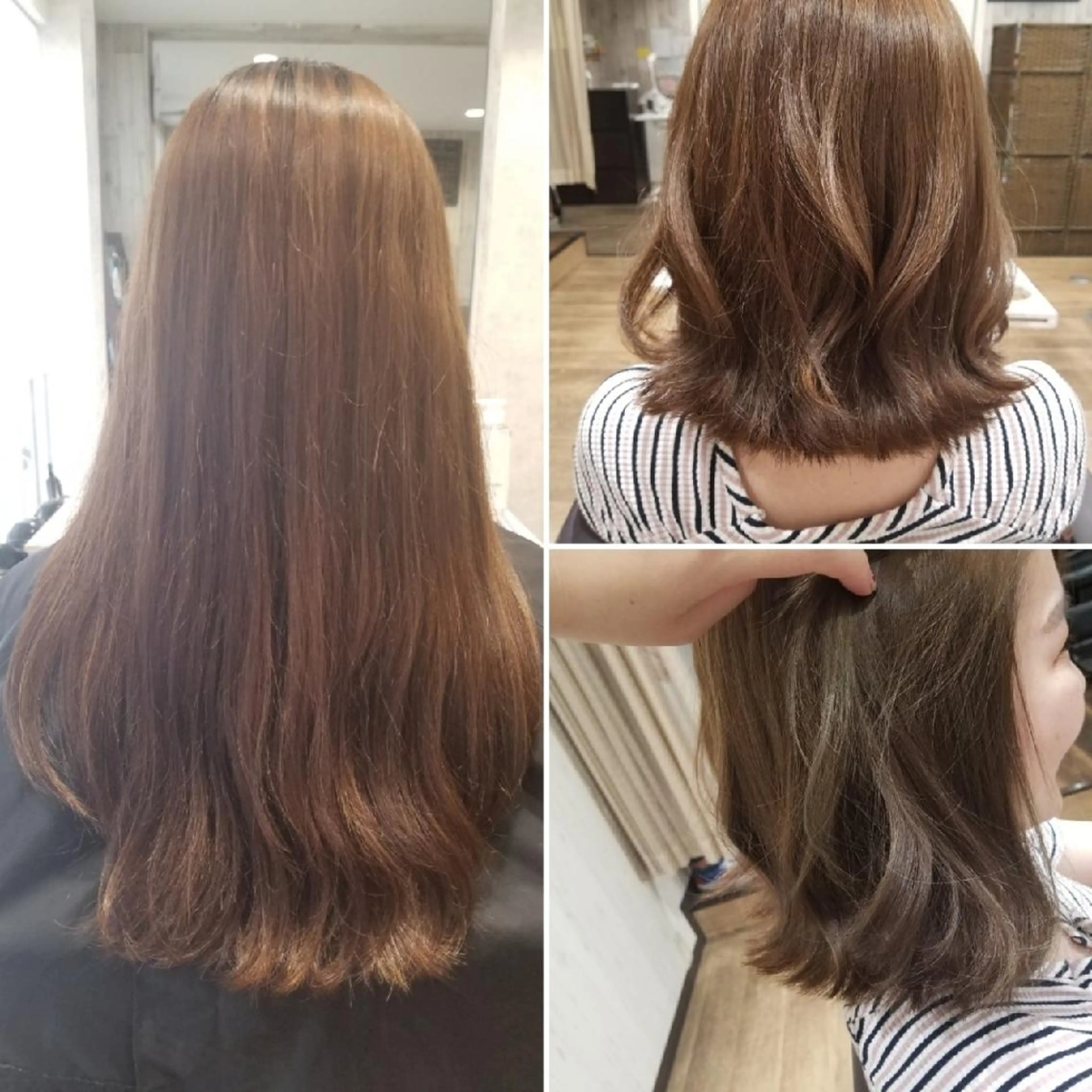 カラー ミディアム カット ヘアカラー 店長 とみー / ツヤ感＆似合わせのヘアスタイル