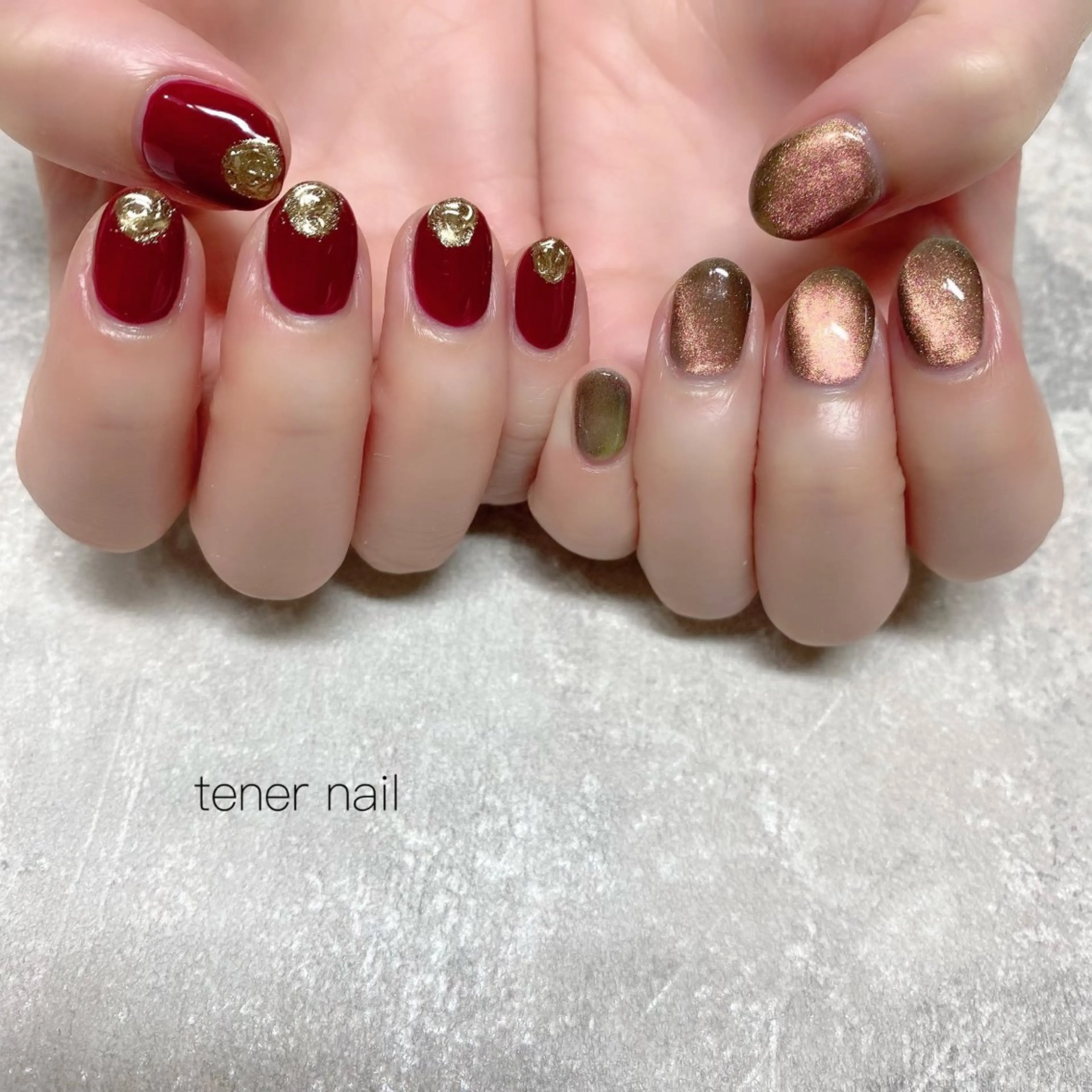 ネイル フレンチネイル マグネットネイル ハンドネイル テネルネイル tener nailのネイルデザイン