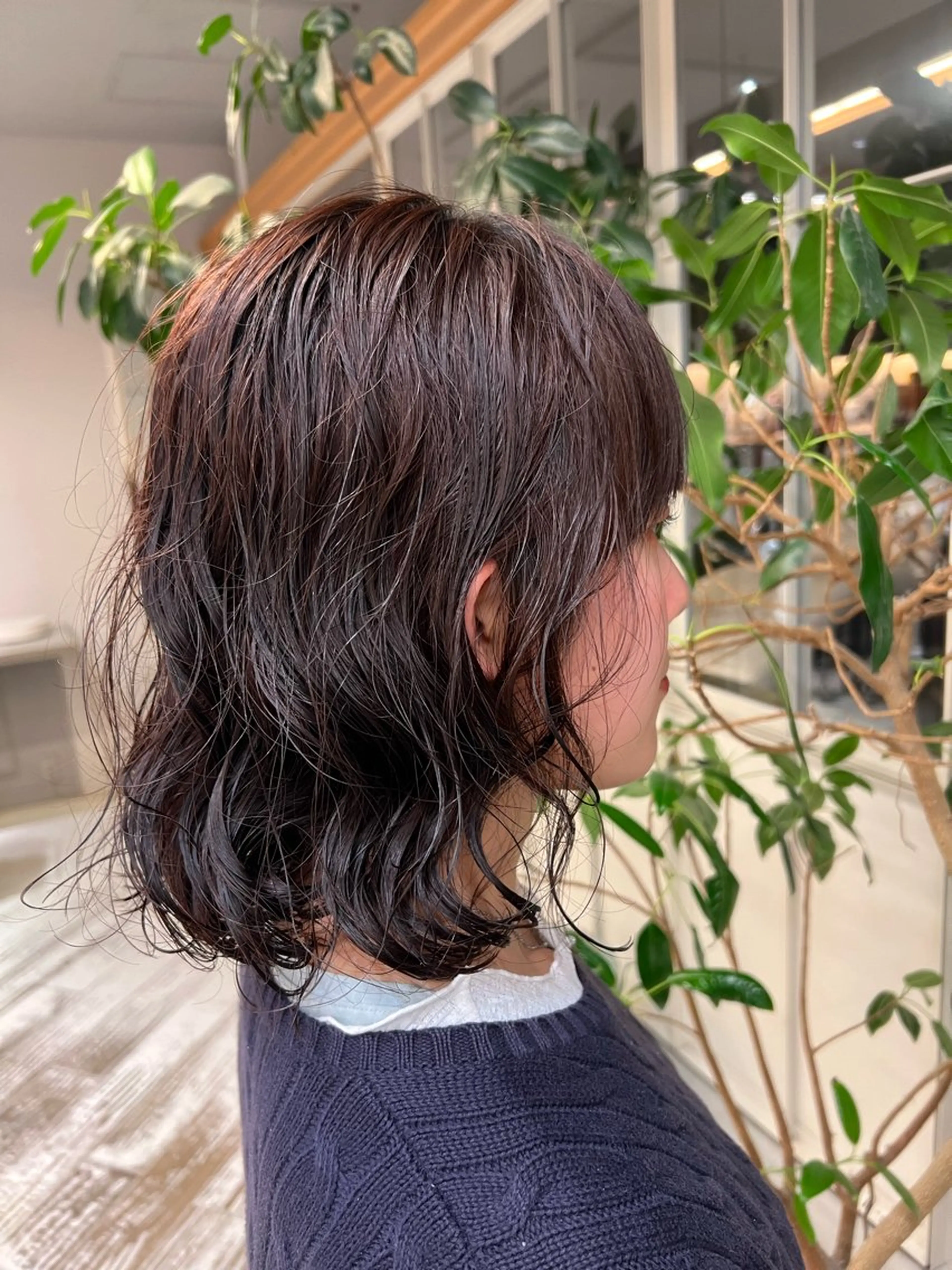 パーマ ボブ ニュアンスパーマ パーマ ﾕｳﾅ/ ショート・ボブ🐰のヘアスタイル