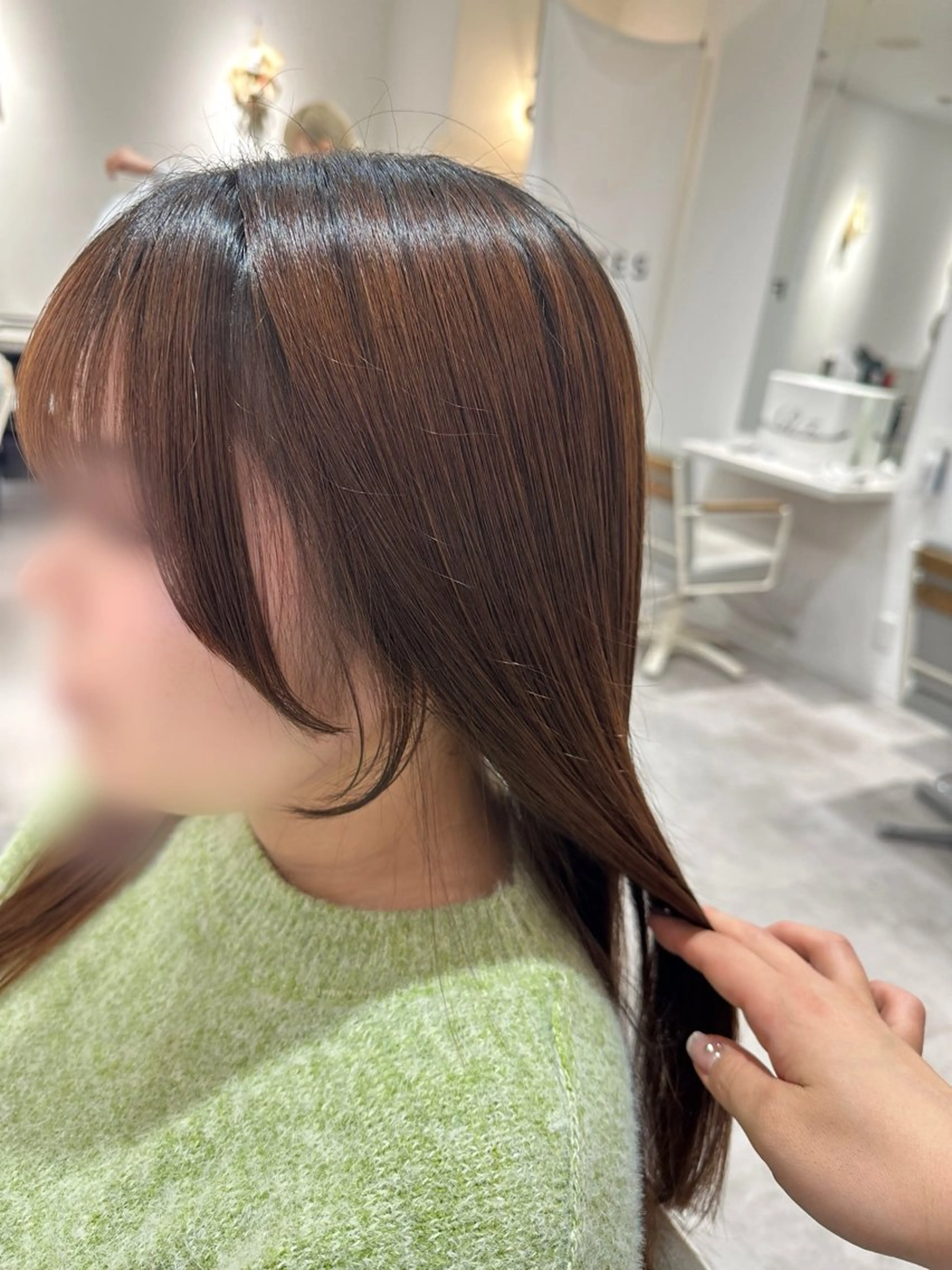 ロング 顔周りカット カット 柴崎 悠乃のヘアスタイル